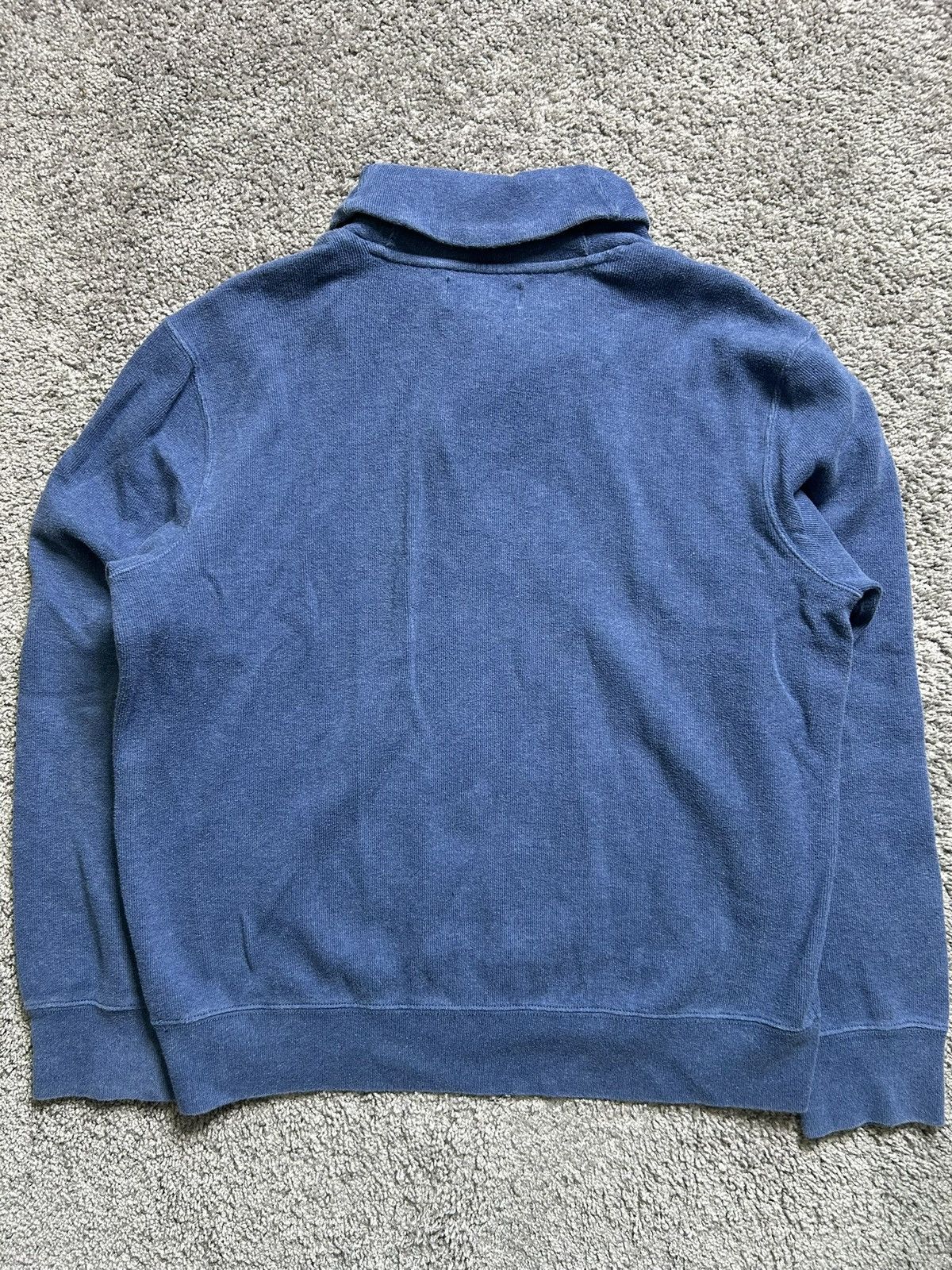 Polo Ralph Lauren Vintage 90s Polo Ralph Lauren Shawl Collar Sweater Blue Size US XL / EU 56 / 4 - 8 Thumbnail