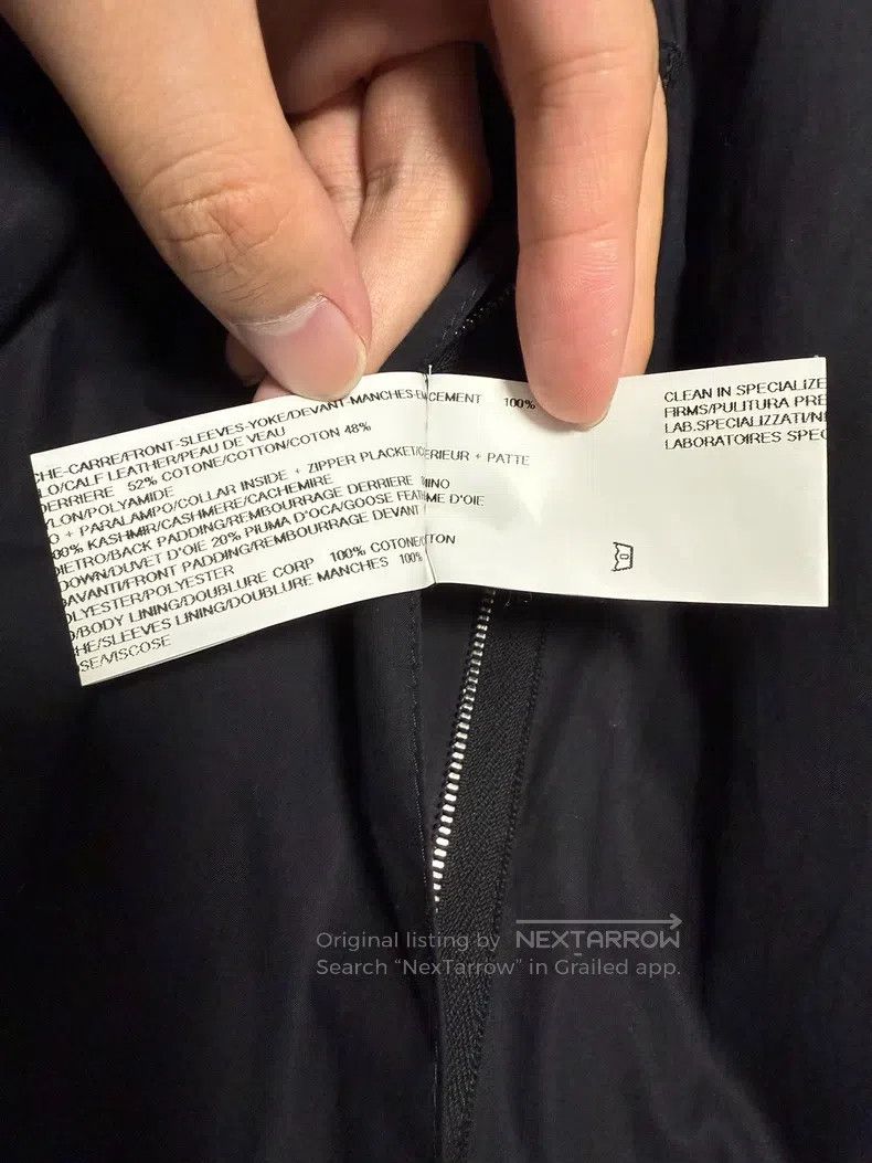 Rick Owens RICK OWENS Rare Goose Down Lined Patchwork Leather Jacket Size US L / EU 52-54 / 3 - 7 Thumbnail
