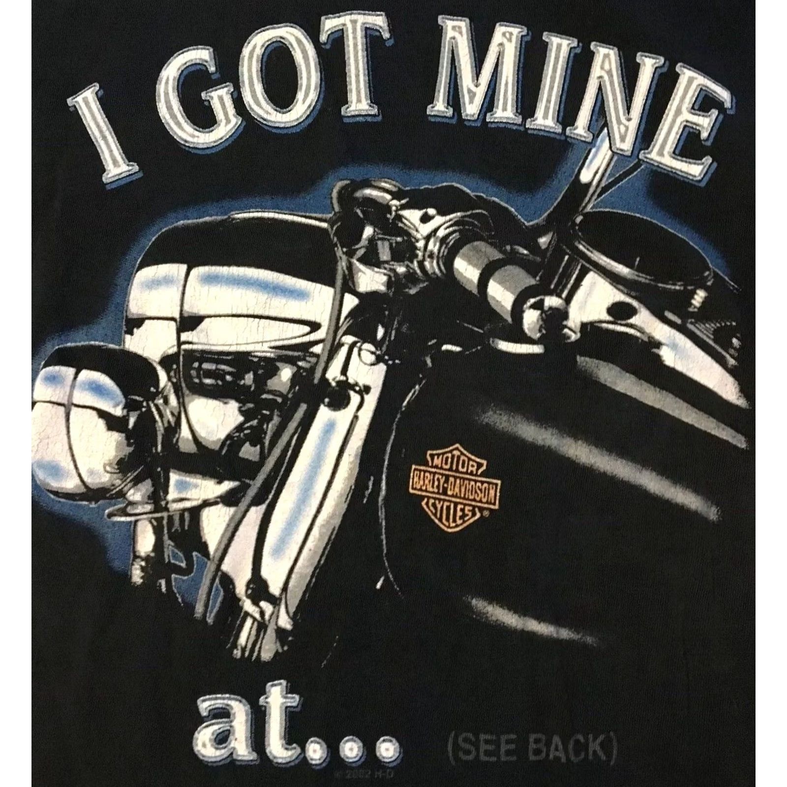 Harley Davidson VINTAGE Harley-Davidson Got Mine At Victorville Shirt XX L Black Men's T-Shirt 2XL USA California Harley-Davidson Graphic Tee 90s Biker USA Flag Retro Size US XXL / EU 58 / 5 - 2 Thumbnail