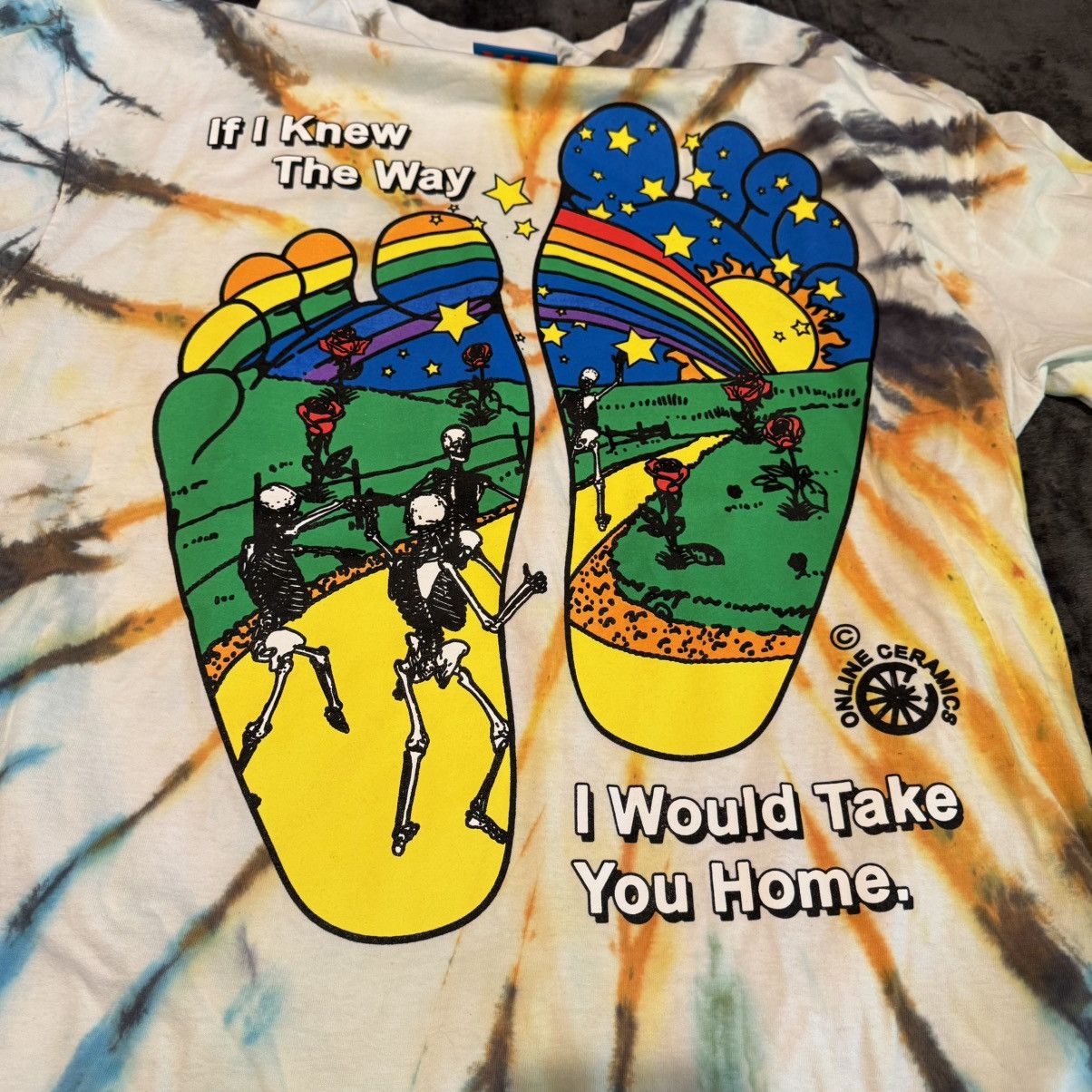 Tie Dye Online Ceramics If I Knew The Way T Shirt New XL