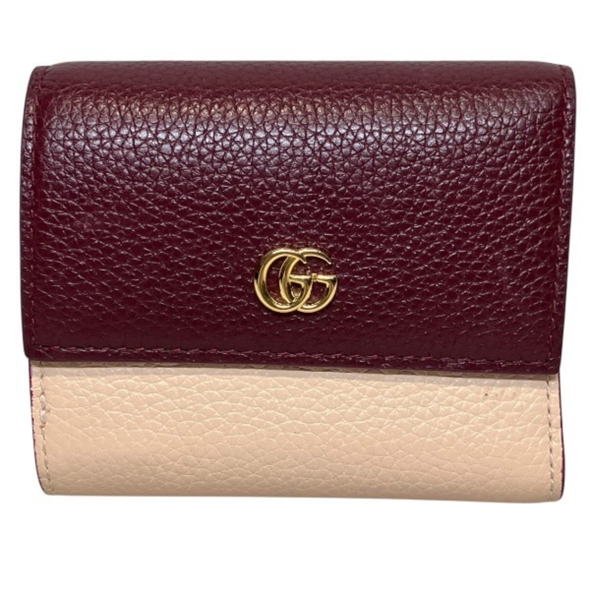 Gucci Gucci Double G Bicolor Mini Wallet 837957 Tri-fold for Women Size ONE SIZE - 1 Thumbnail