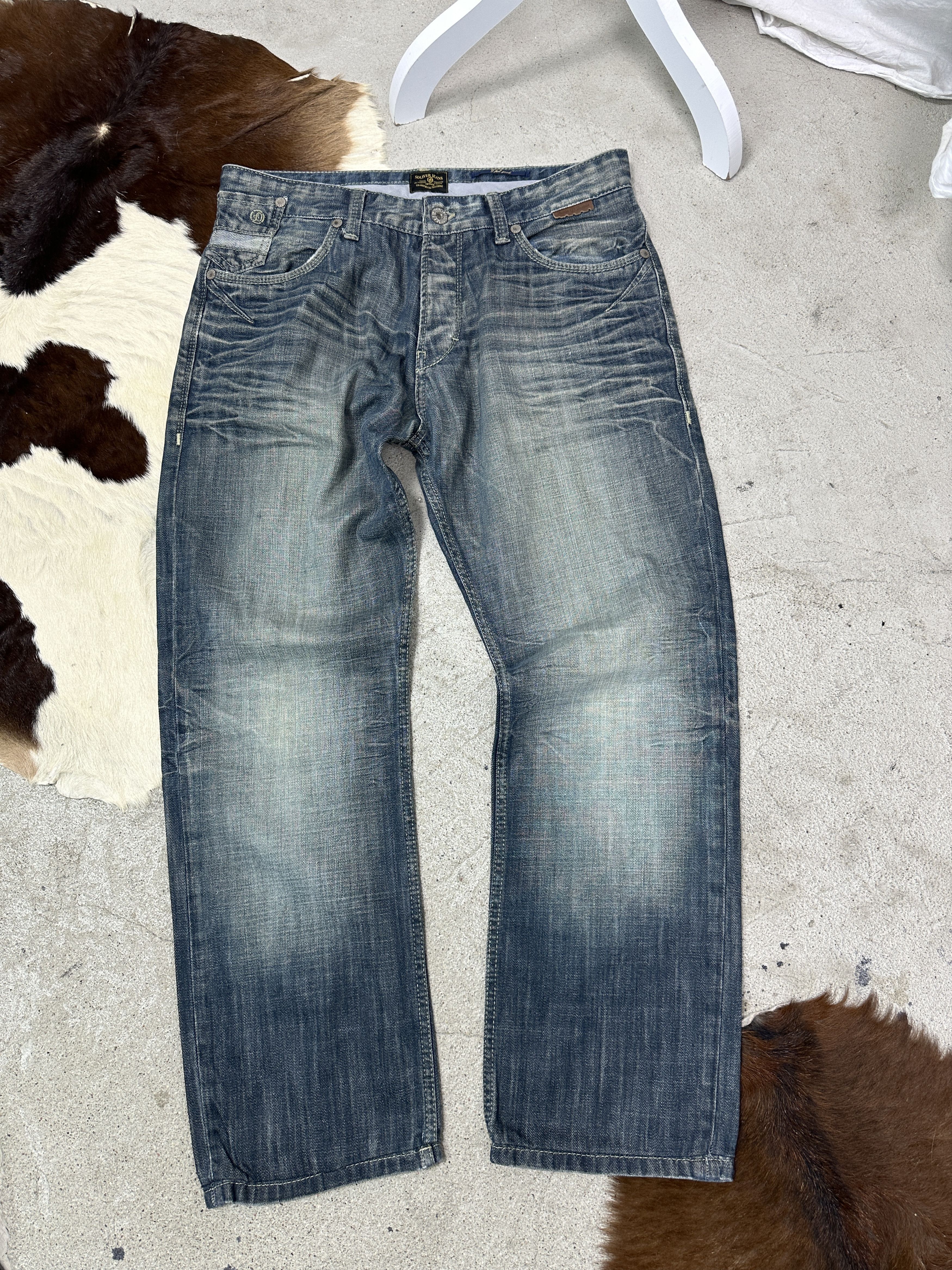 Vintage Vintage Denim Streetwear Wide Leg Baggy Jeans Y2K Size US 34 / EU 50 - 2 Thumbnail