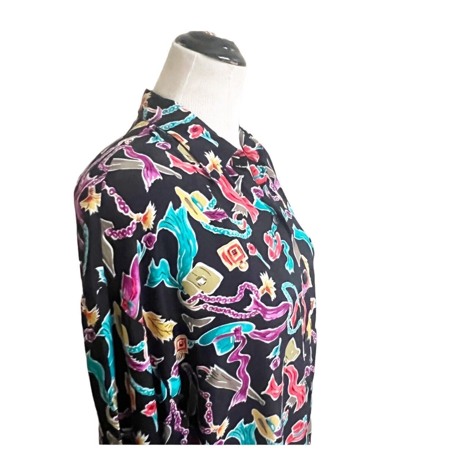 Diane von Furstenberg Diane Von Furstenburg Vintage Decor Button Down Shirt XL Size XL / US 12-14 / IT 48-50 - 6 Thumbnail