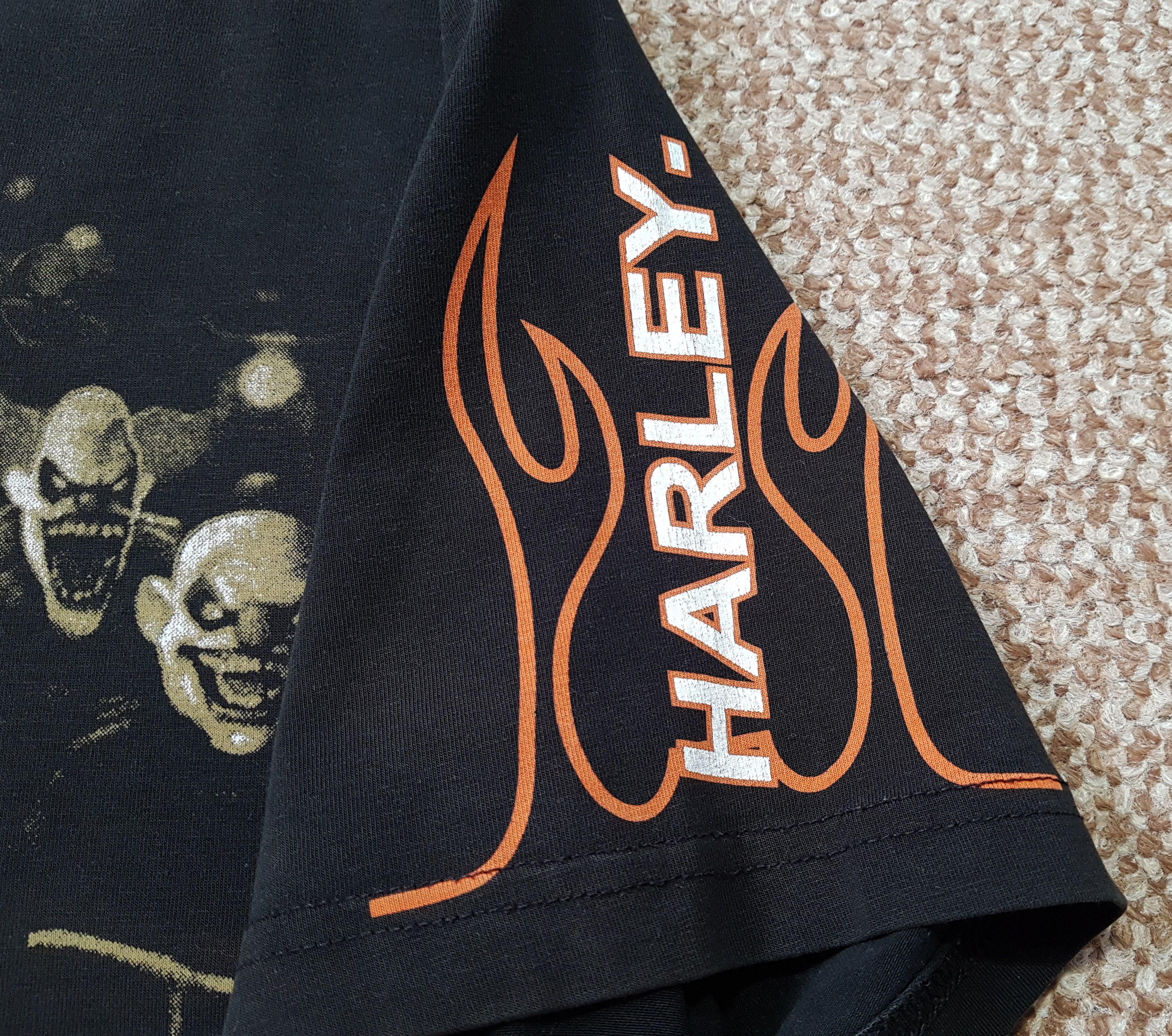 Harley Davidson Harley Davidson Vintage Clown Biker T Shirt made in USA Size US XL / EU 56 / 4 - 10 Thumbnail