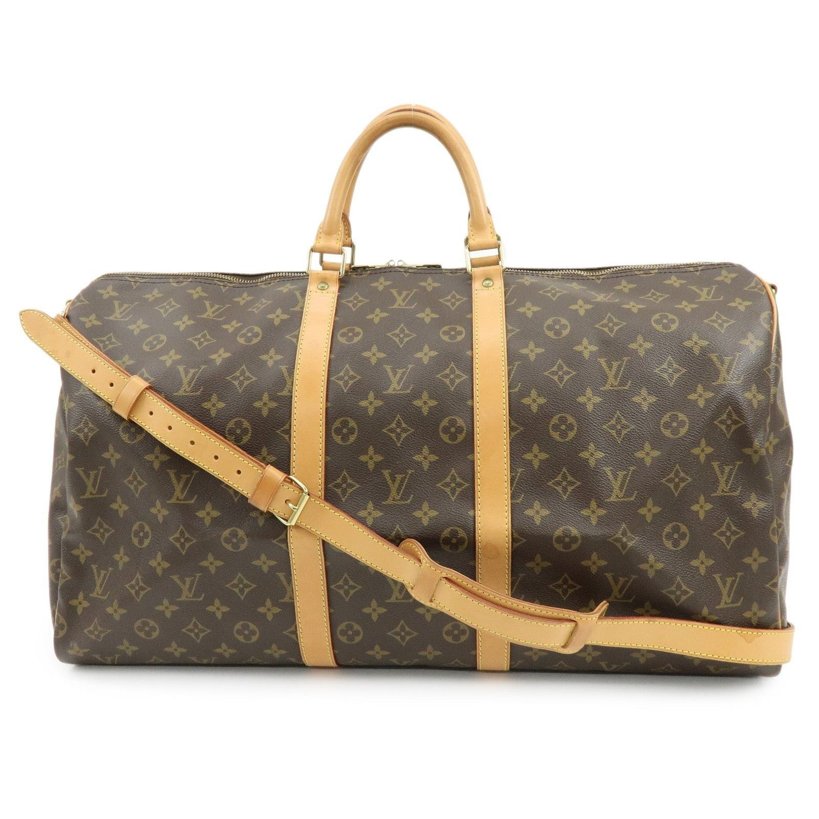 Louis Vuitton Louis Vuitton Monogram Keepall Bandouliere 55 Duffle Bag Size ONE SIZE - 1 Thumbnail