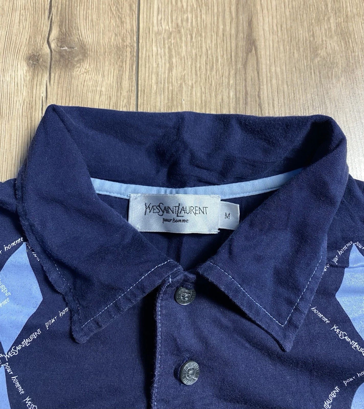 Yves Saint Laurent 90s Vintage Yves Saint Laurent Big Logo Polo size M Size US M / EU 48-50 / 2 - 4 Thumbnail