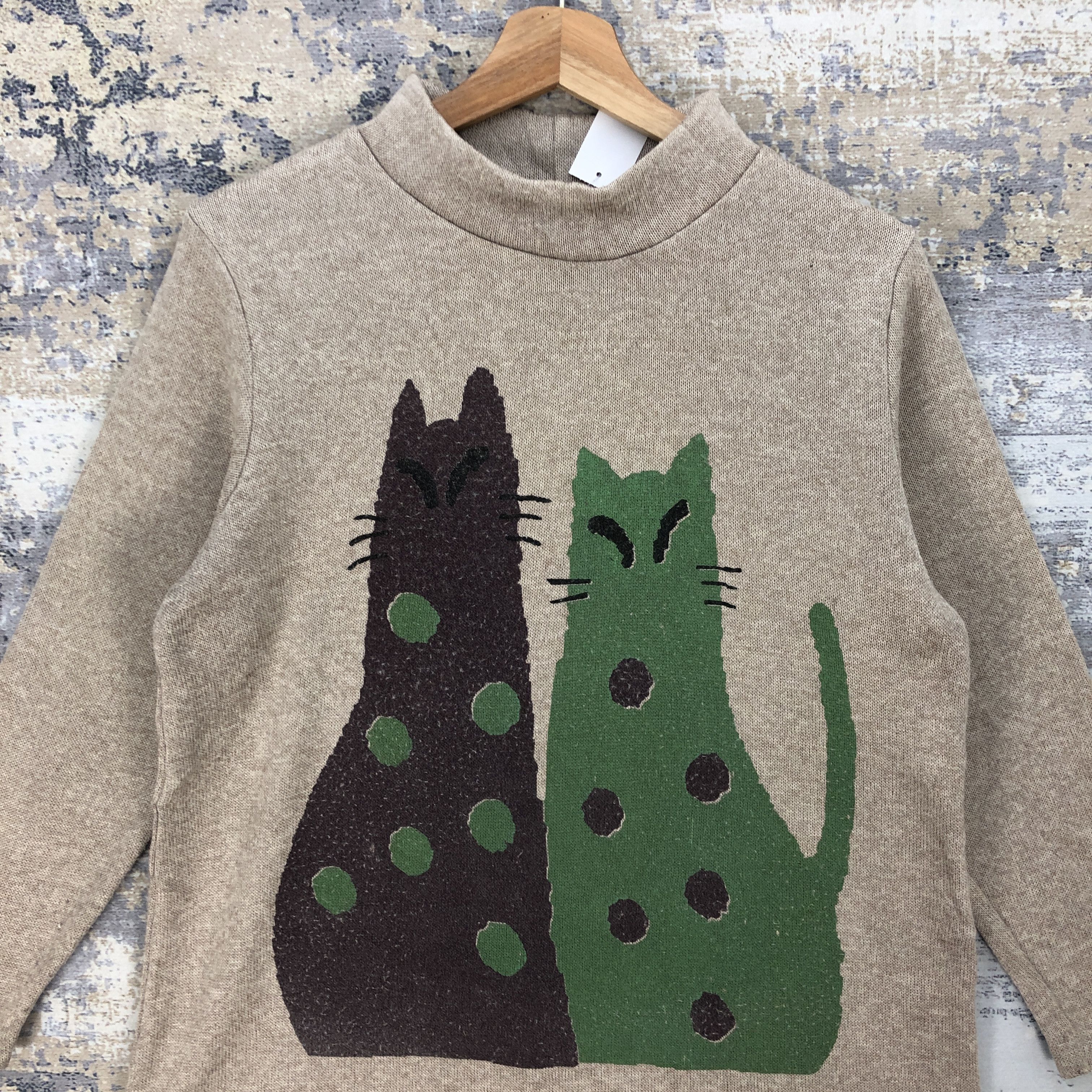 Japanese Brand Y2K Cute Kitten Sweater Cute Couple Cats Sweatshirt Jumper Size US S / EU 44-46 / 1 - 2 Thumbnail