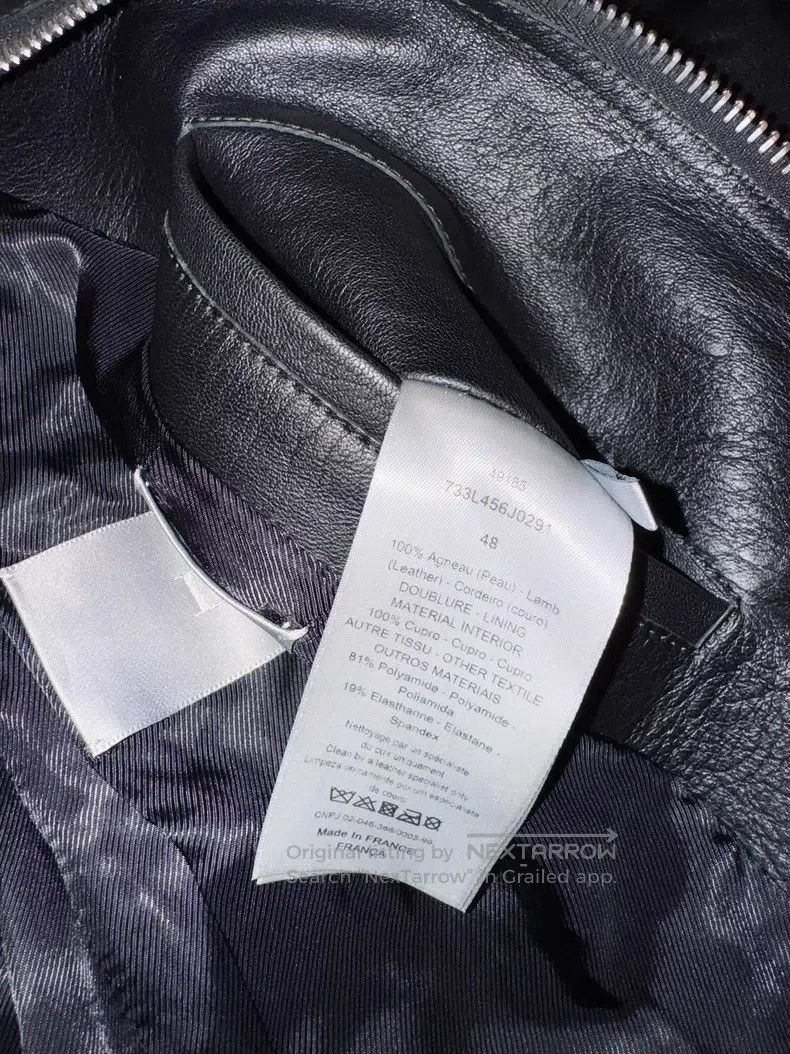 Dior Dior Bee Embossed Lamb Leather Jacket Size US L / EU 52-54 / 3 - 6 Thumbnail