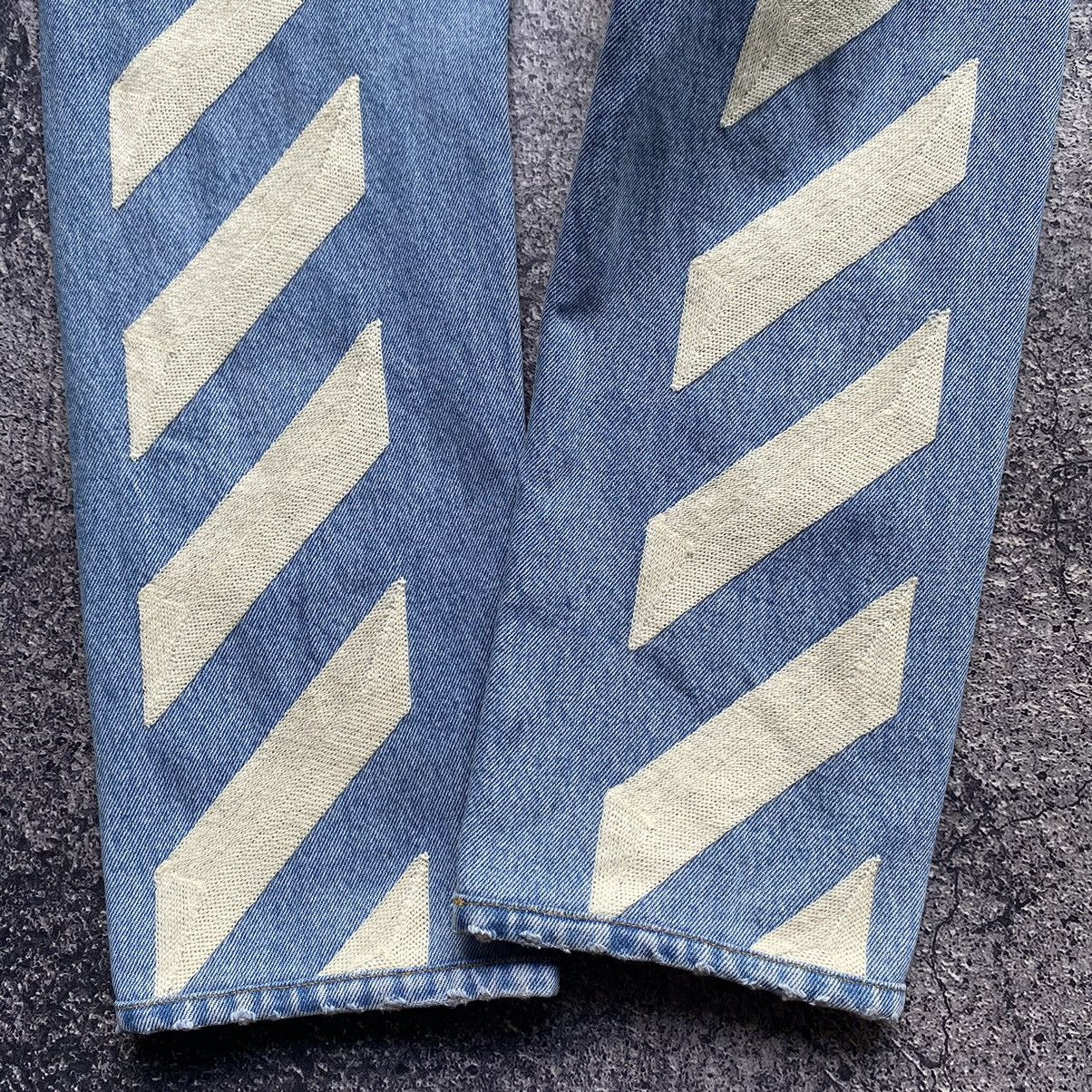 Off-White OFF-WHITE Diagonal Stripe Jeans Size US 33 - 4 Thumbnail