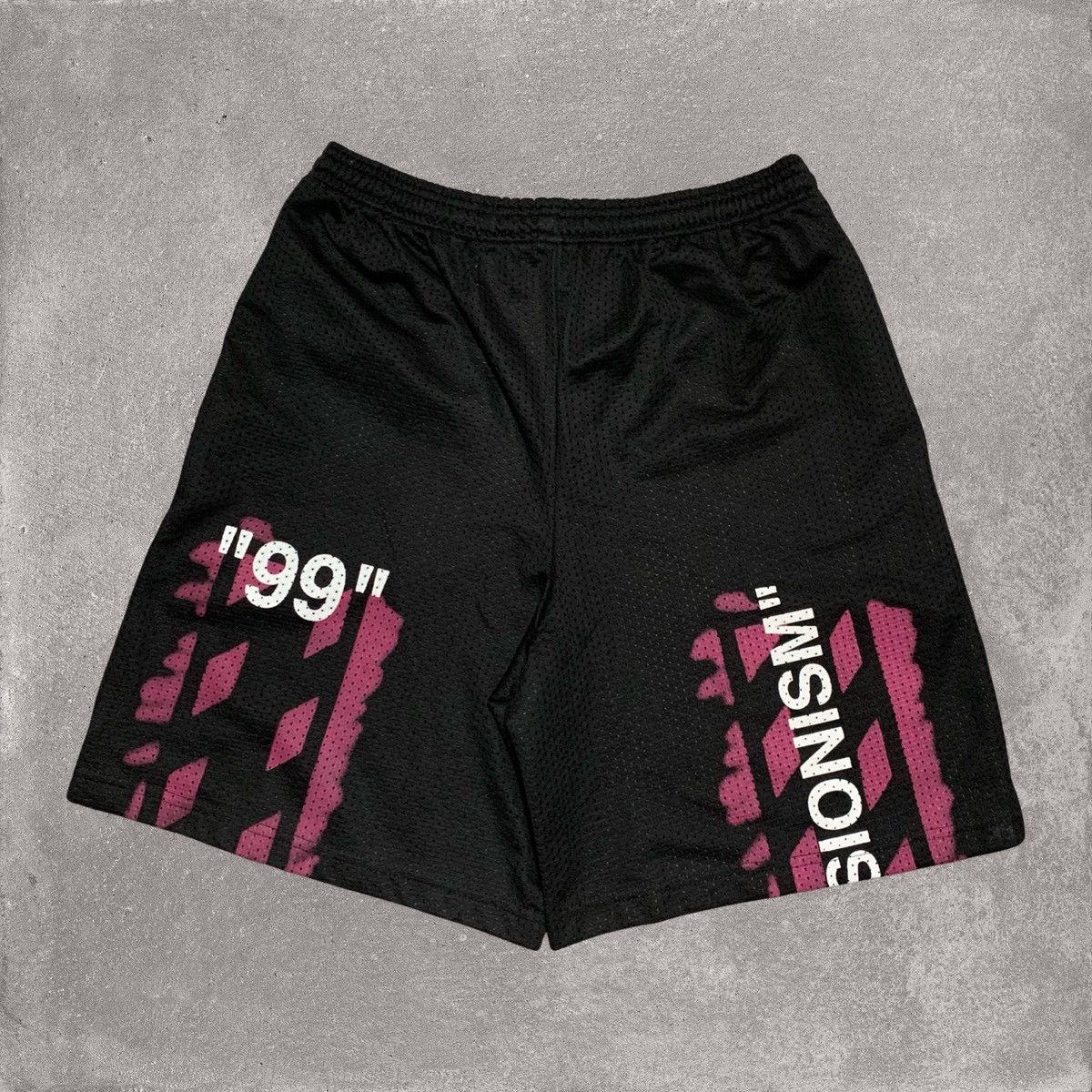 Off-White Off White Small Shorts Impressionism Black Mesh 99 Bottoms Size US 30 / EU 46 - 1 Thumbnail