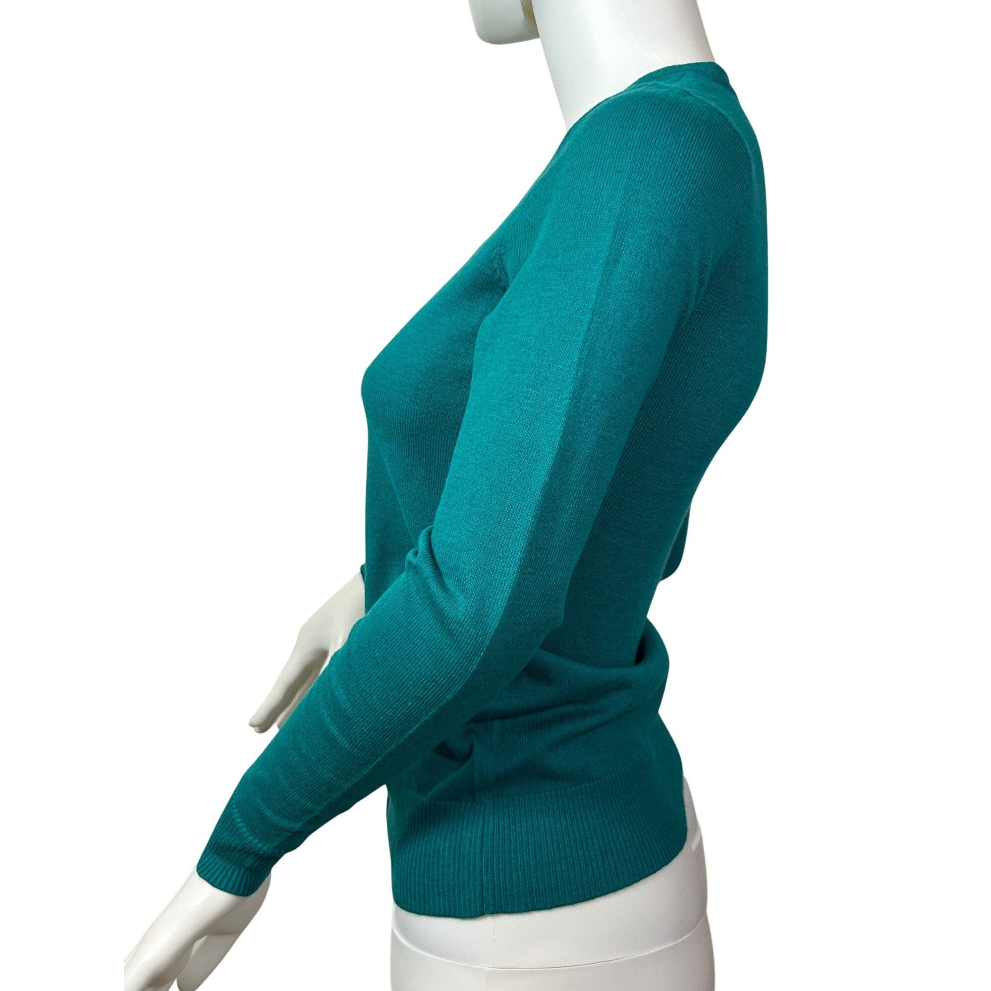 Other NY & Co 7th Avenue Teal Green Cardigan XS Petite Button Up Size XS / US 0-2 / IT 36-38 - 2 Thumbnail