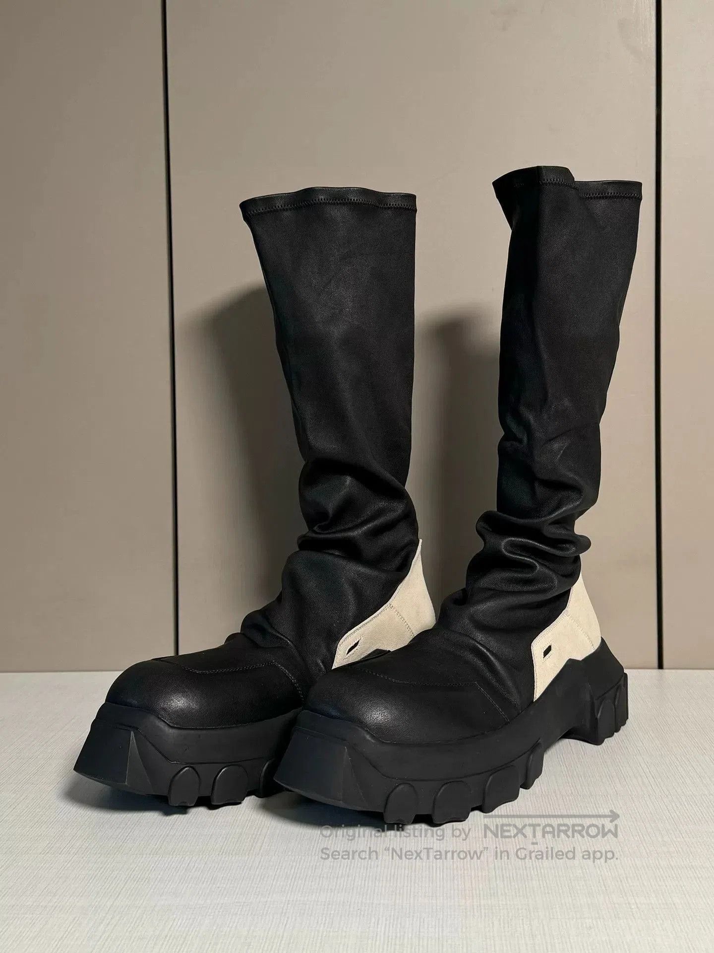 Rick Owens rick owens ro bozo tractor sock boots | Grailed