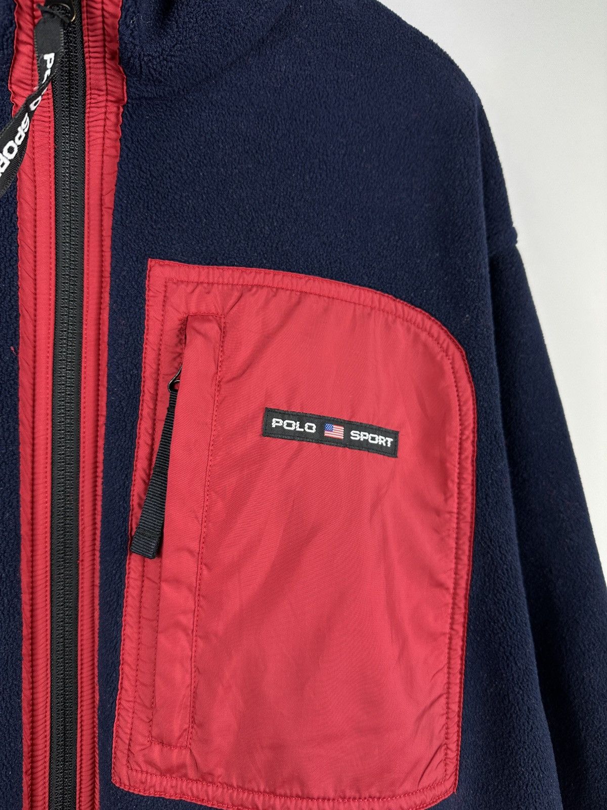 Polo Ralph Lauren × Vintage Vintage 90s Polo Sport Ralph Lauren Reversible Fleece Jacket Size US M / EU 48-50 / 2 - 4 Thumbnail