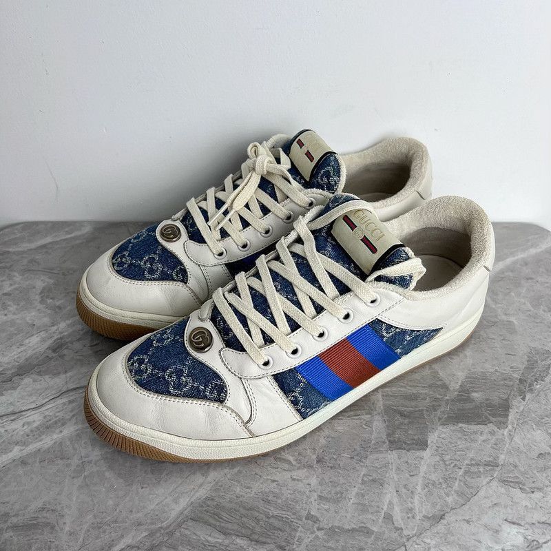 Gucci Gucci Screener Denim Series Stylish Sneakers - Size US 9.5 / EU 42-43 - 1 Thumbnail