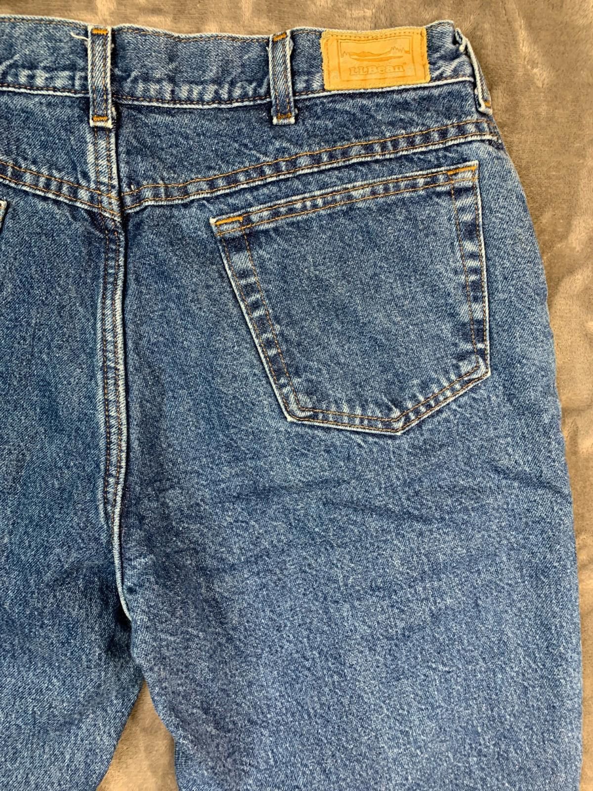 L.L. Bean LL Bean Flannel Jeans 34/28.5 Blue w/ Red Plaid Lining (226) Size US 34 / EU 50 - 8 Thumbnail