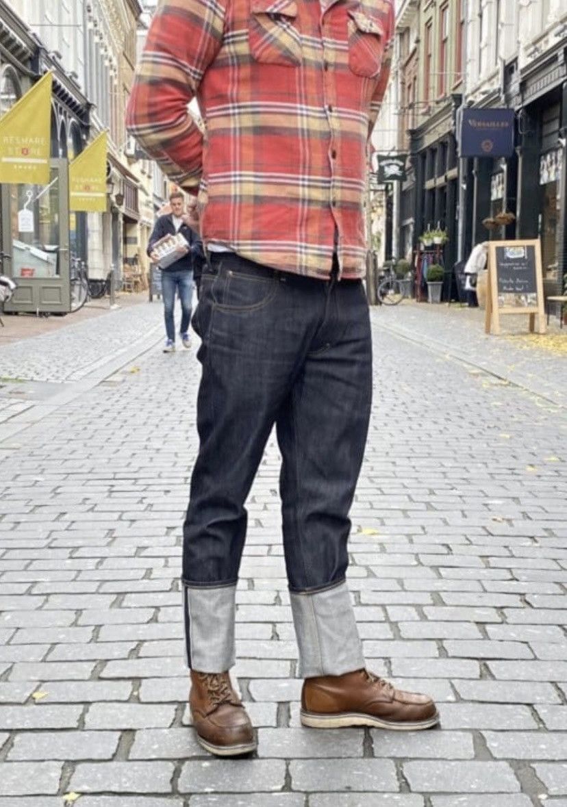 Lee 101 Rider Selvedge Denim Jeans Navy 32/32 Size