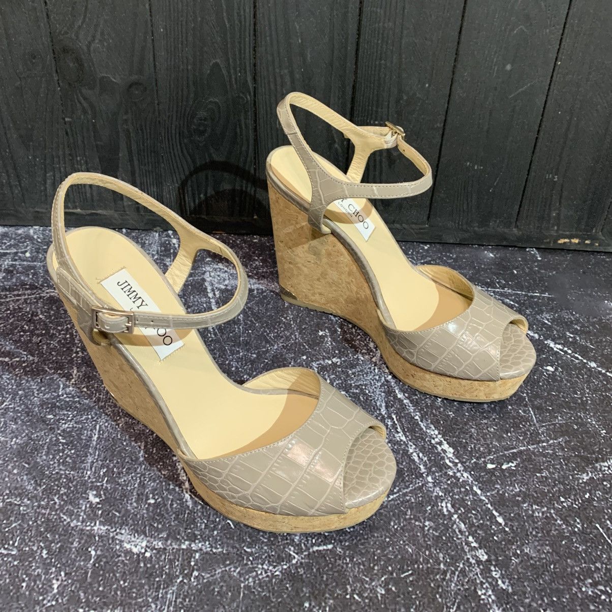 Jimmy Choo Jimmy Choo Wedge Heel Sandals Size 39 Size US 9 / IT 39 - 3 Thumbnail
