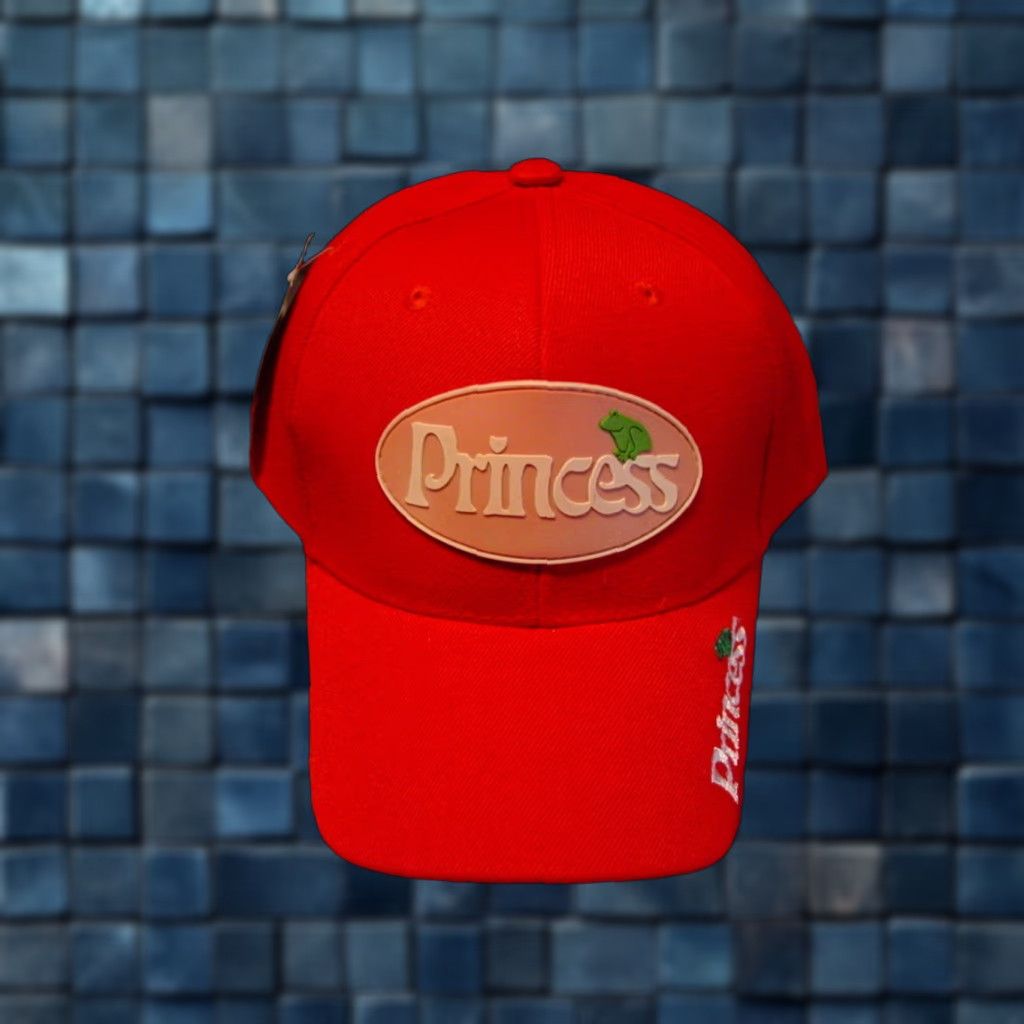Vintage VINTAGE Princess Baseball Cap Women's Adjustable Red Princess Theme Cap Size ONE SIZE - 1 Thumbnail