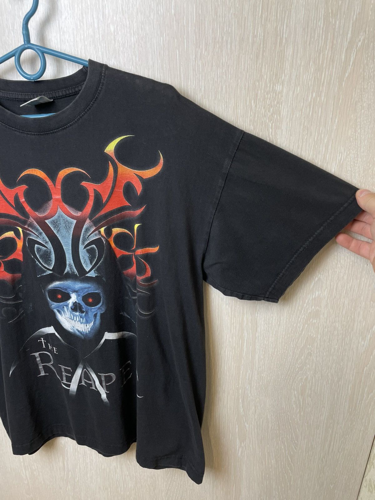 Affliction Vintage Grim The Reaper Skull TShirt Size US L / EU 52-54 / 3 - 2 Thumbnail