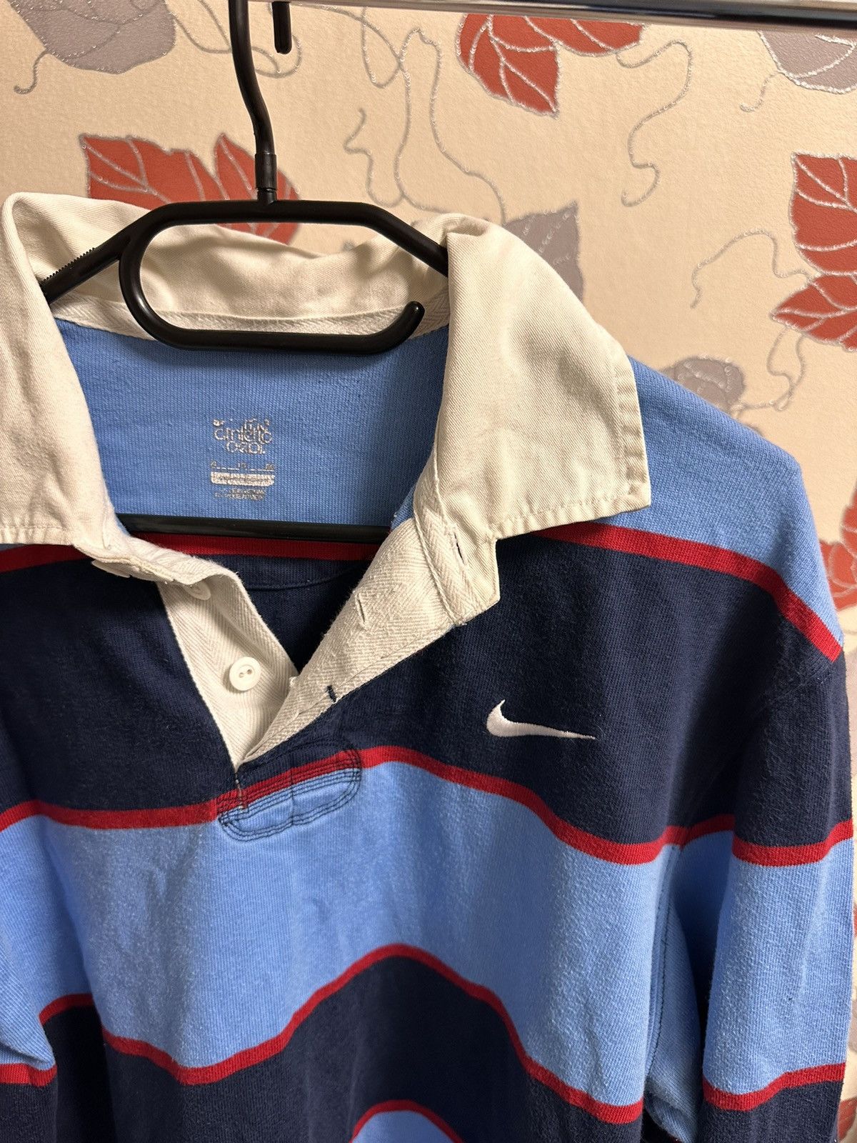 Nike NIKE Rugby Shirt Long Sleeve Striped Size US XL / EU 56 / 4 - 3 Thumbnail