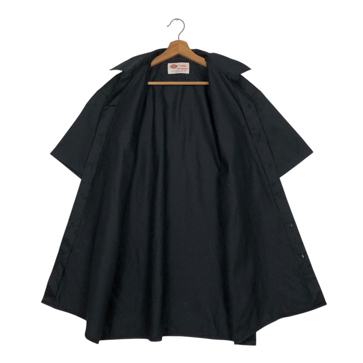 Japanese Brand 📌Rich Black Vintage Chore Work Shirt Bowling Shirt Dickies Size US L / EU 52-54 / 3 - 15 Thumbnail