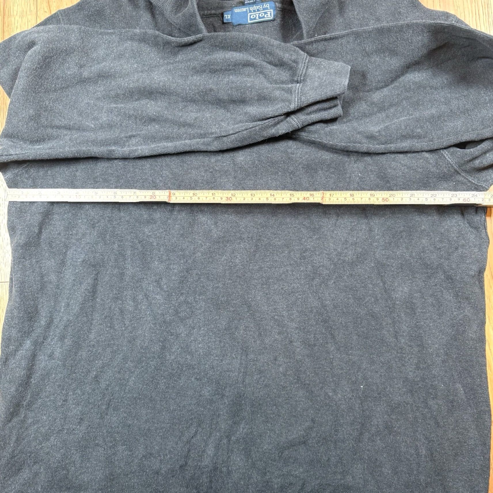 Ralph Lauren VINTAGE Ralph Lauren Polo Quarter Zip Sweater Mens XL Gray USA Made 90s Golf Pullover Size US XL / EU 56 / 4 - 4 Thumbnail