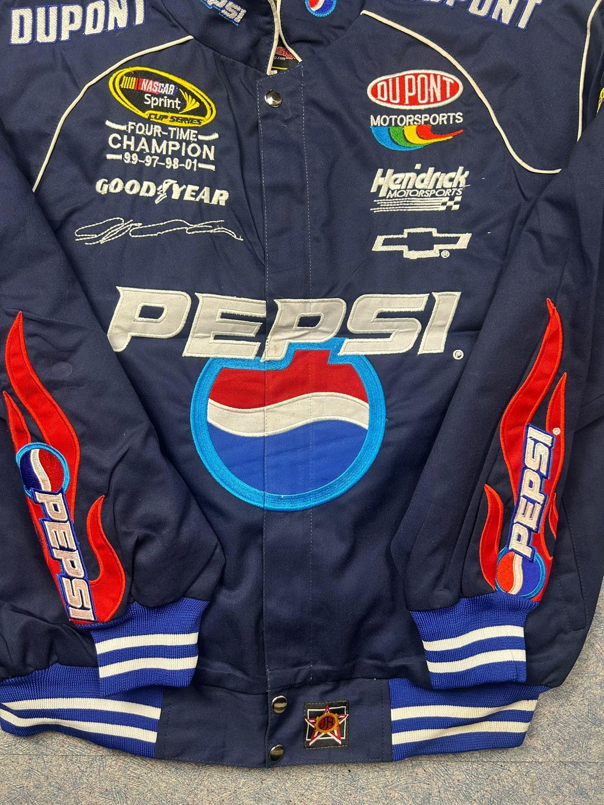 NASCAR Vintage Pepsi NASCAR Racing Jacket Y2K Size US L / EU 52-54 / 3 - 4 Thumbnail