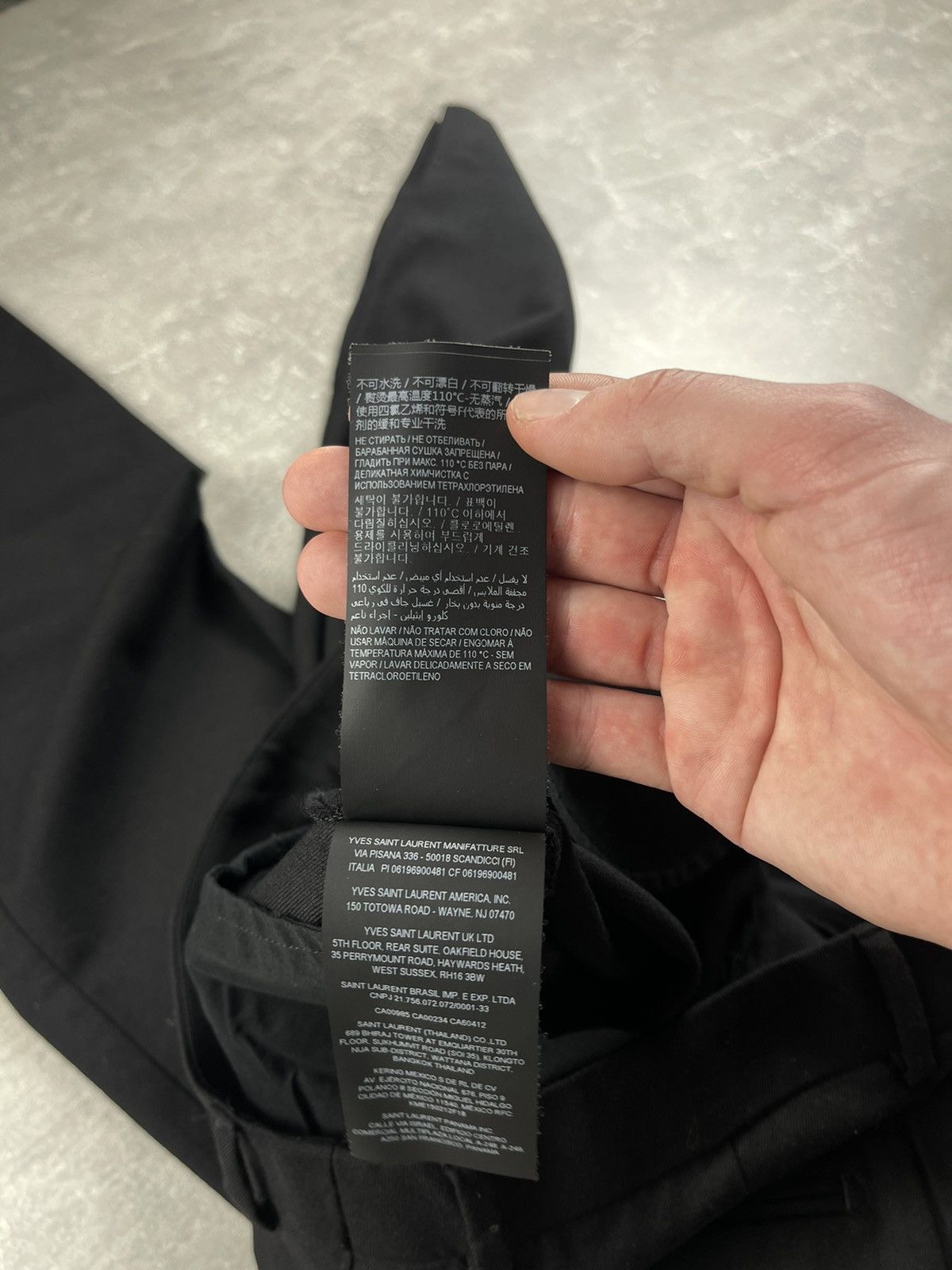 Saint Laurent Paris Saint Laurent Paris Uniform Slim Tapered Pants Black F38 S Size 40" / US 18 - 13 Thumbnail