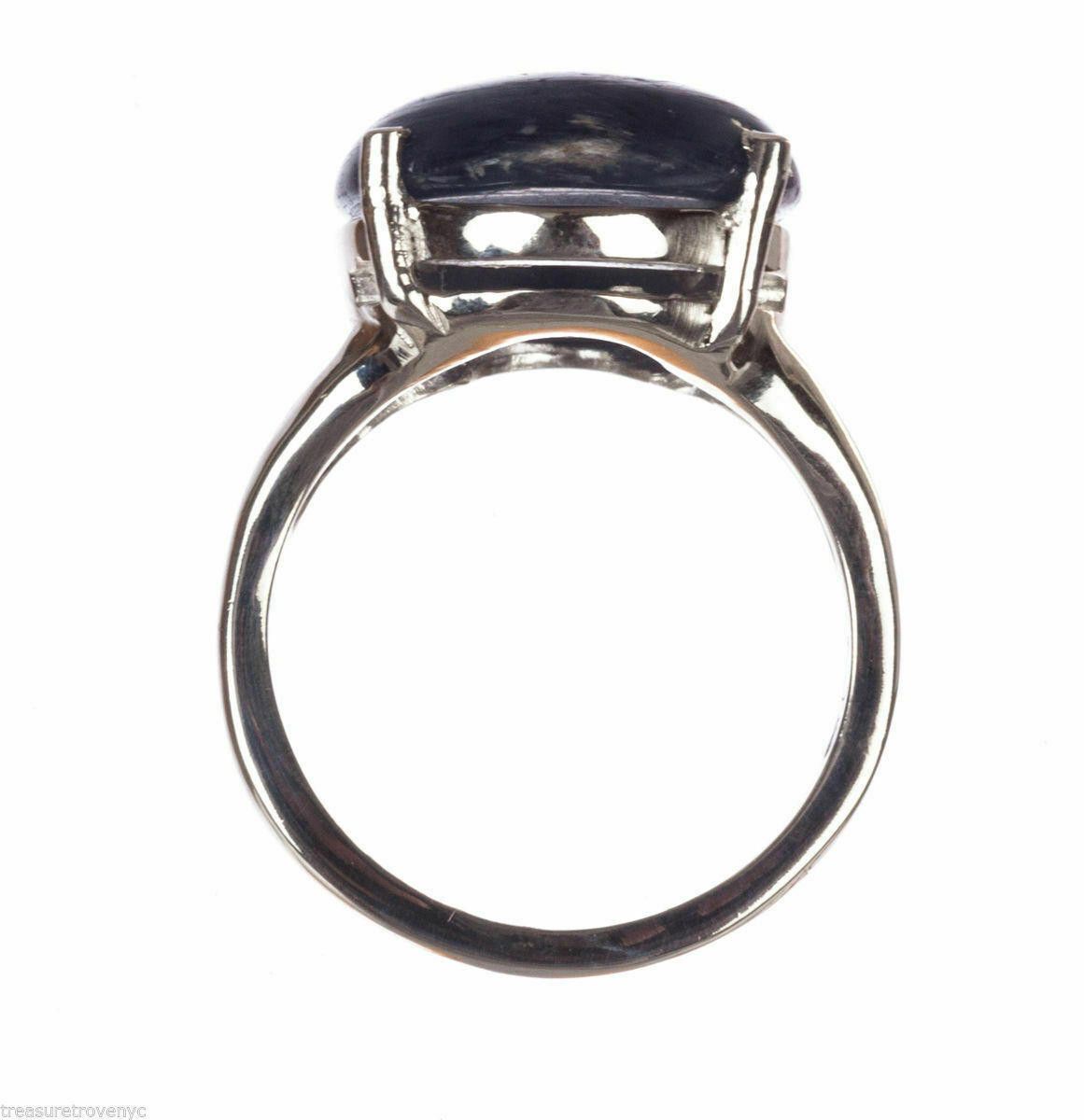 Designer Alberto Juan Sterling Silver Kyanite Cabochon Ring Size ONE SIZE - 3 Thumbnail