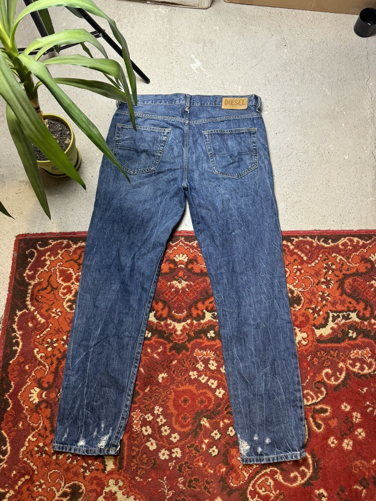 Diesel × Vintage Vintage Y2K Diesel Embroidered Logo Pocket Denim Jeans Pants Size US 32 / EU 48 - 16 Thumbnail