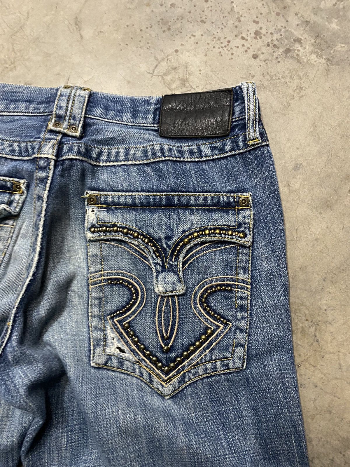 Japanese Brand × Nicole Club × Tornado Mart Japanese Monsieur Nicole Ripped Distressed Jeans p129 Size US 30 / EU 46 - 6 Thumbnail