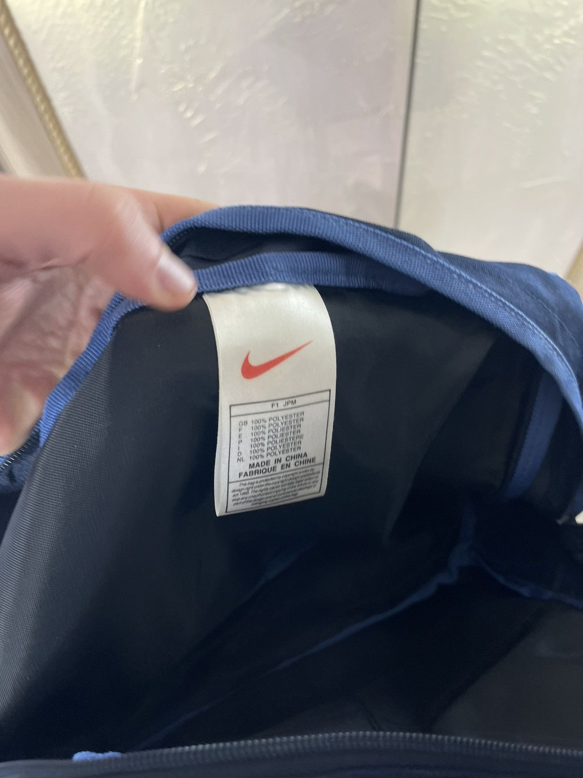Nike Vintage Nike Y2K Messenger Bag - Techwear Blue Mini Duffle Size ONE SIZE - 7 Thumbnail