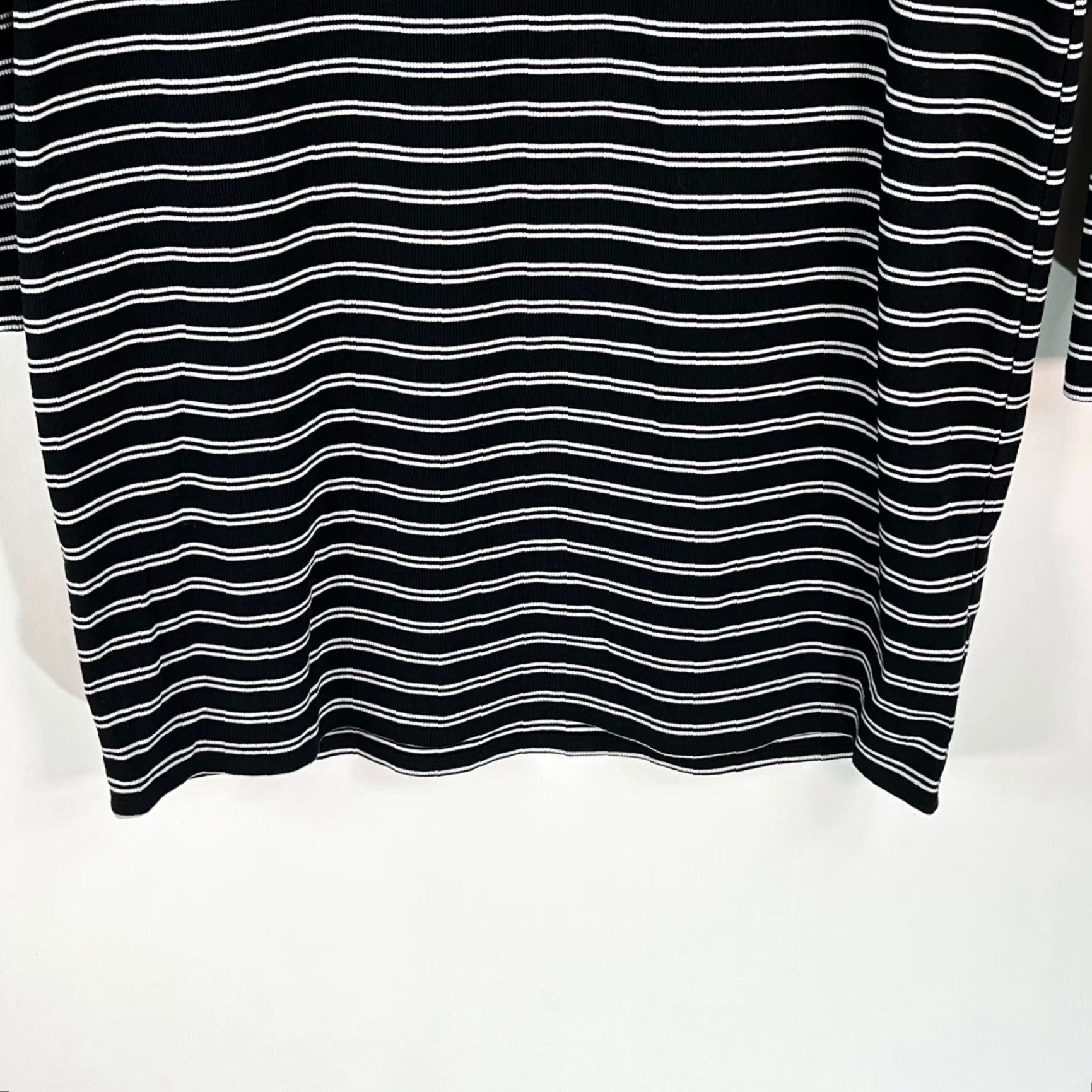 Vintage Wild Fable Sweater Womens Striped Oversized Black Gray Size XXL NWT Size XXL / US 16-18 / IT 52-54 - 4 Thumbnail