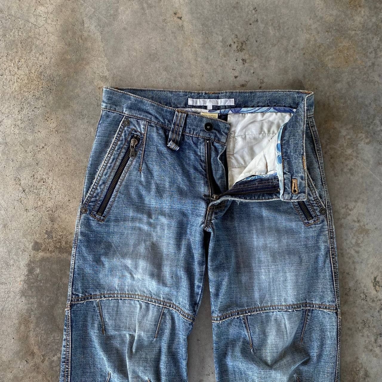 5351 POUR LES HOMMES × Beauty Beast × Japanese Brand JAPANESE BUONA GIORNATA DISTRESSED BIKER JEAN ZIPPER ANKLE Size US 29 - 9 Thumbnail