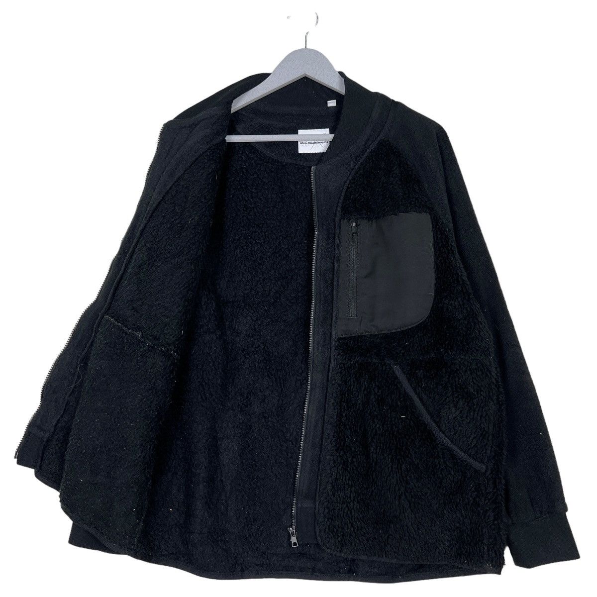 White Mountaineering WHITE MOUNTAINEERING FLEECE BOMBER STYLE JACKET Size US M / EU 48-50 / 2 - 9 Thumbnail