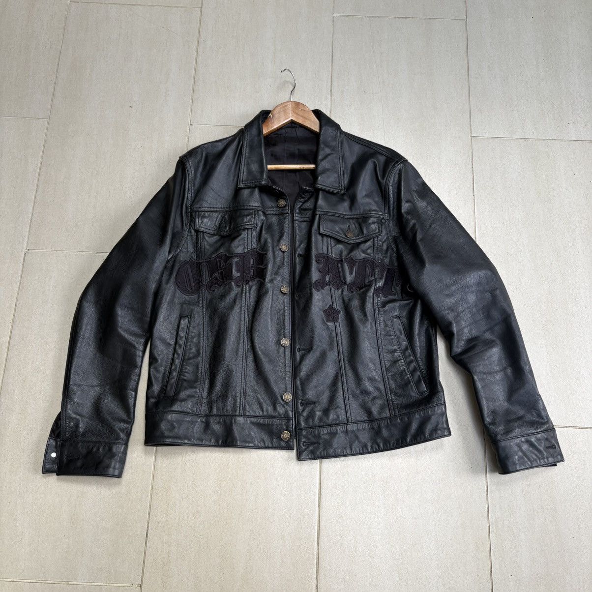 Other osbatt leather trucker jacket Size US L / EU 52-54 / 3 - 1 Thumbnail