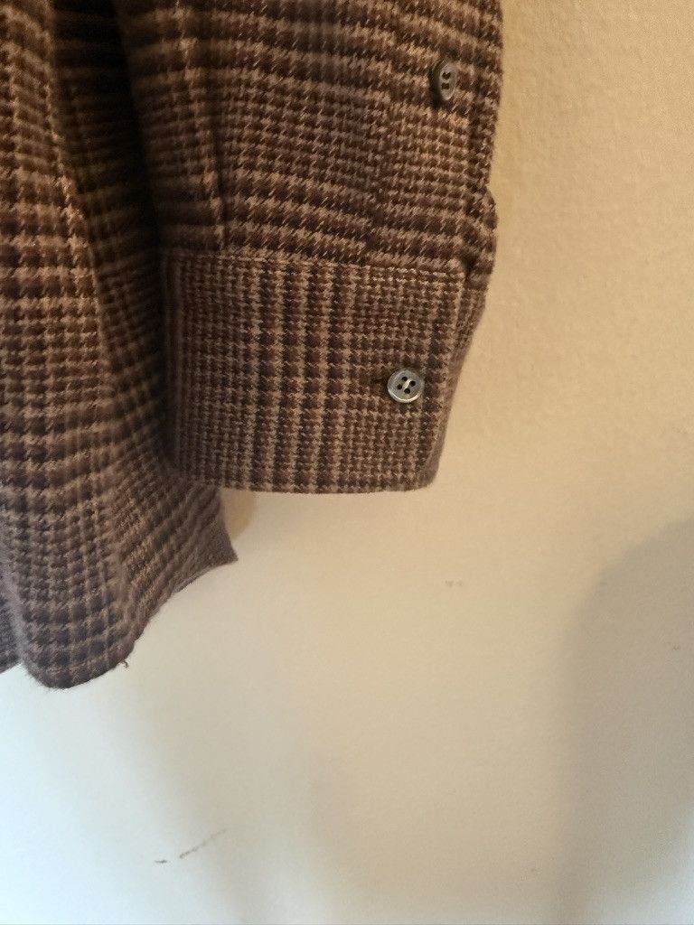 Brioni Brioni Brown Glen Plaid Cotton Shirt Size US XXL / EU 58 / 5 - 6 Thumbnail