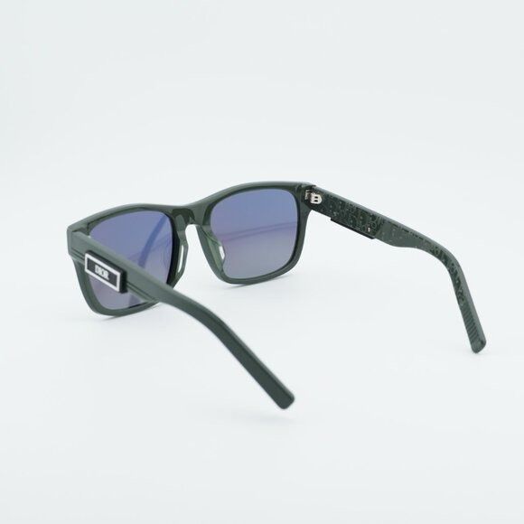 Dior Dior DIORB23 S2F 55H7 Sunglasses Green Square Frame Size ONE SIZE - 4 Thumbnail