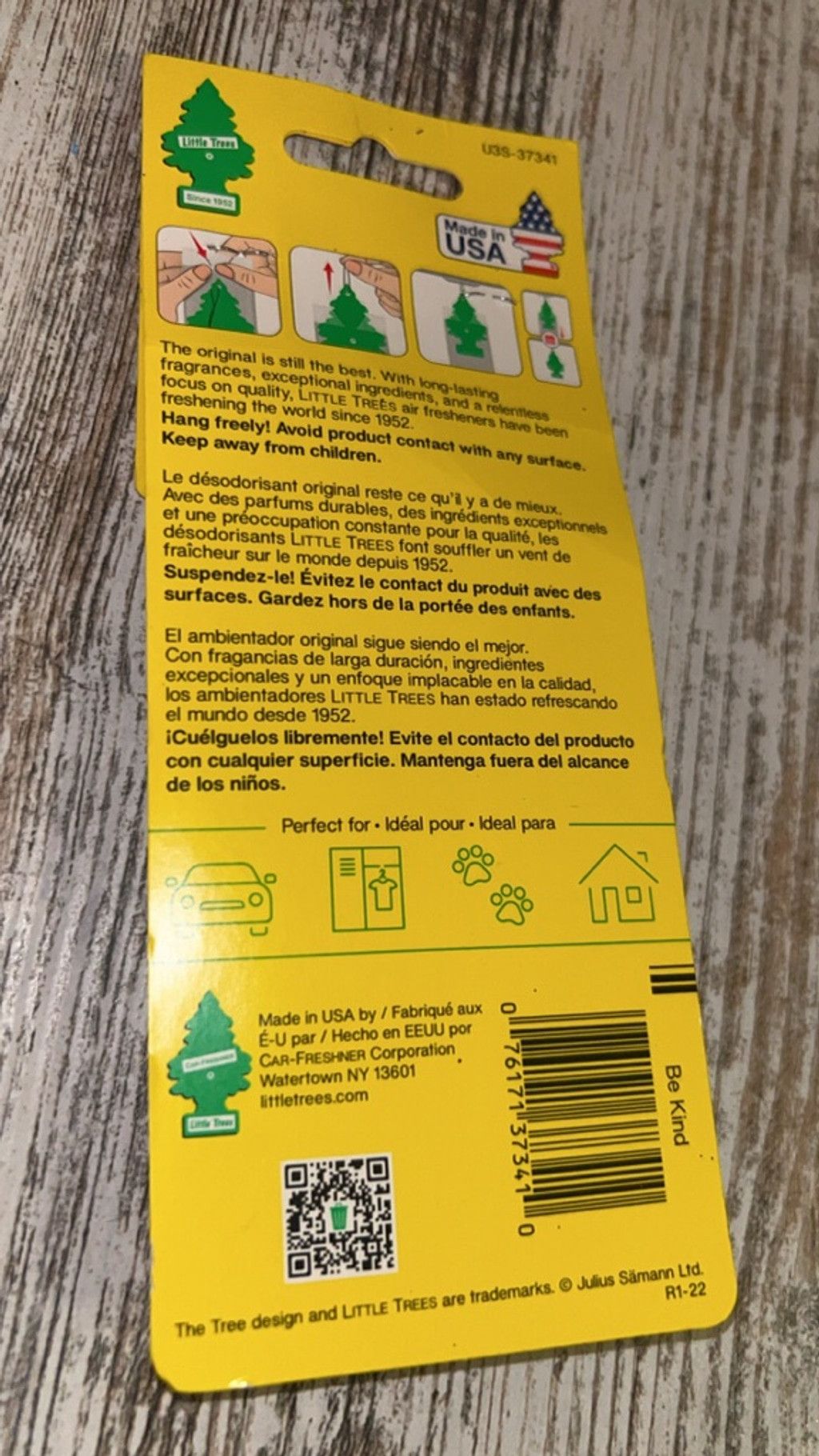 Other Unisex Little Trees Air Freshener One Size Yellow Green Size ONE SIZE - 3 Thumbnail