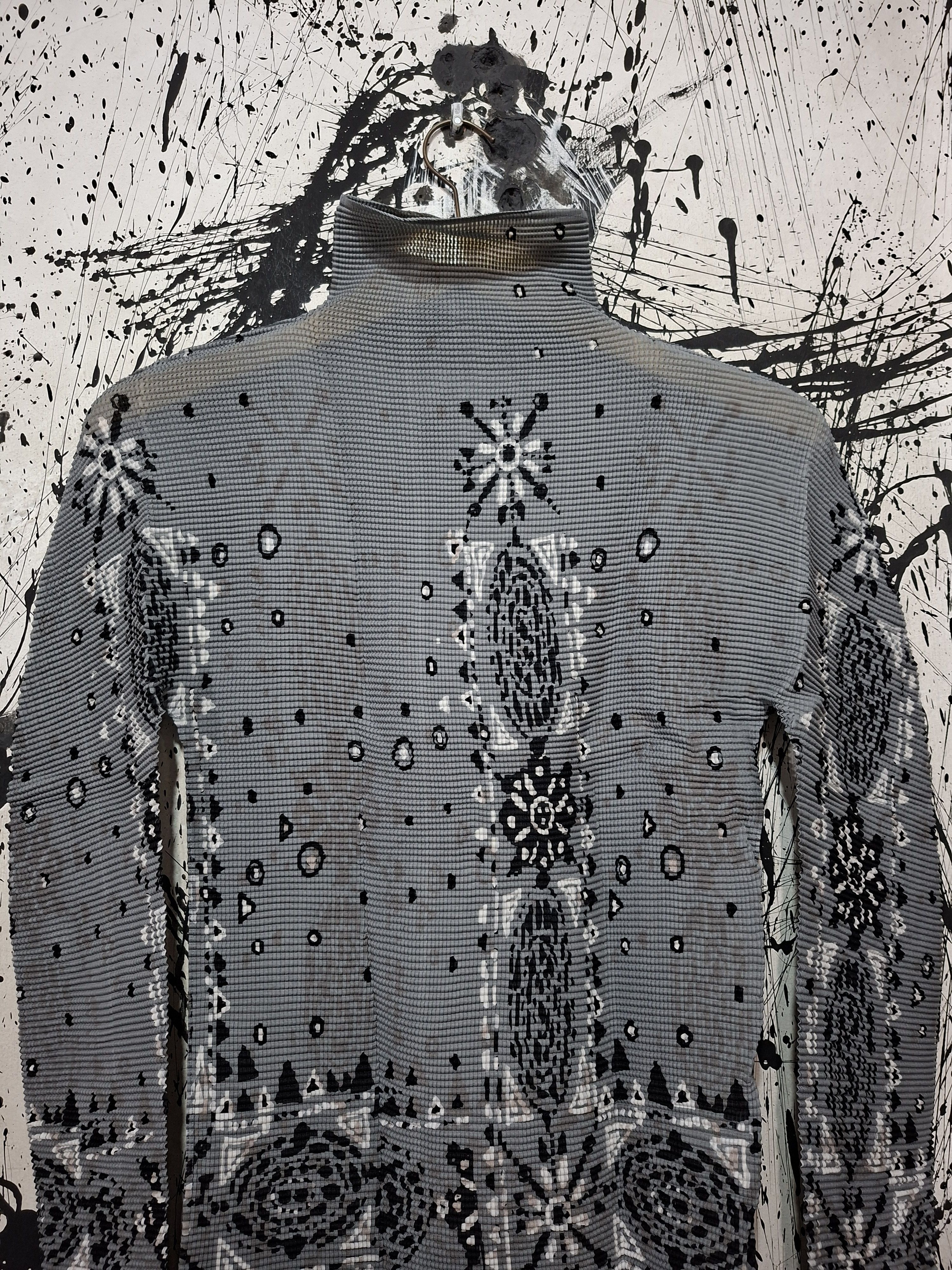 Issey Miyake ISSEY MIYAKE ME WRINGKLED TRANSFER BLOUSE Size S / US 4 / IT 40 - 3 Thumbnail
