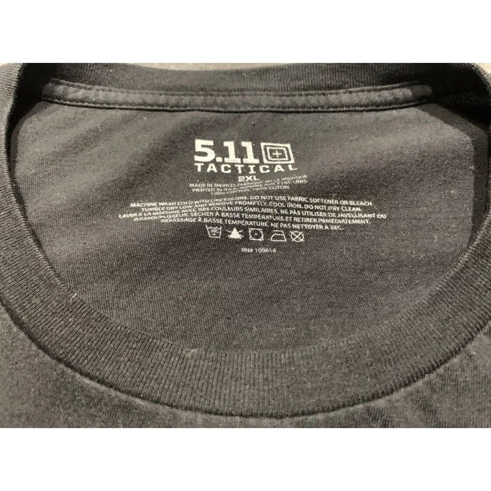 Vintage VINTAGE 5.11 Tactical T-Shirt Men’s 2XL Short Sleeve Crew Neck Cotton Black Texas Graphic Print Size US XXL / EU 58 / 5 - 4 Thumbnail