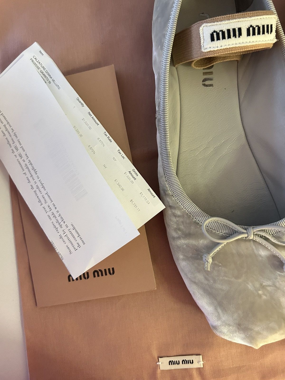Miu Miu Miu Miu Flats Size US 9 / IT 39 - 2 Thumbnail