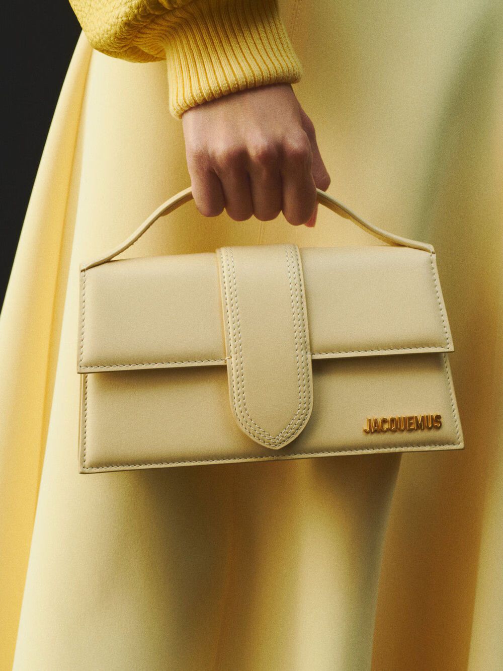 Jacquemus o1la1rc1a0925 Size: OS / Large Bambino Bag in Ivory Size ONE SIZE - 6 Thumbnail