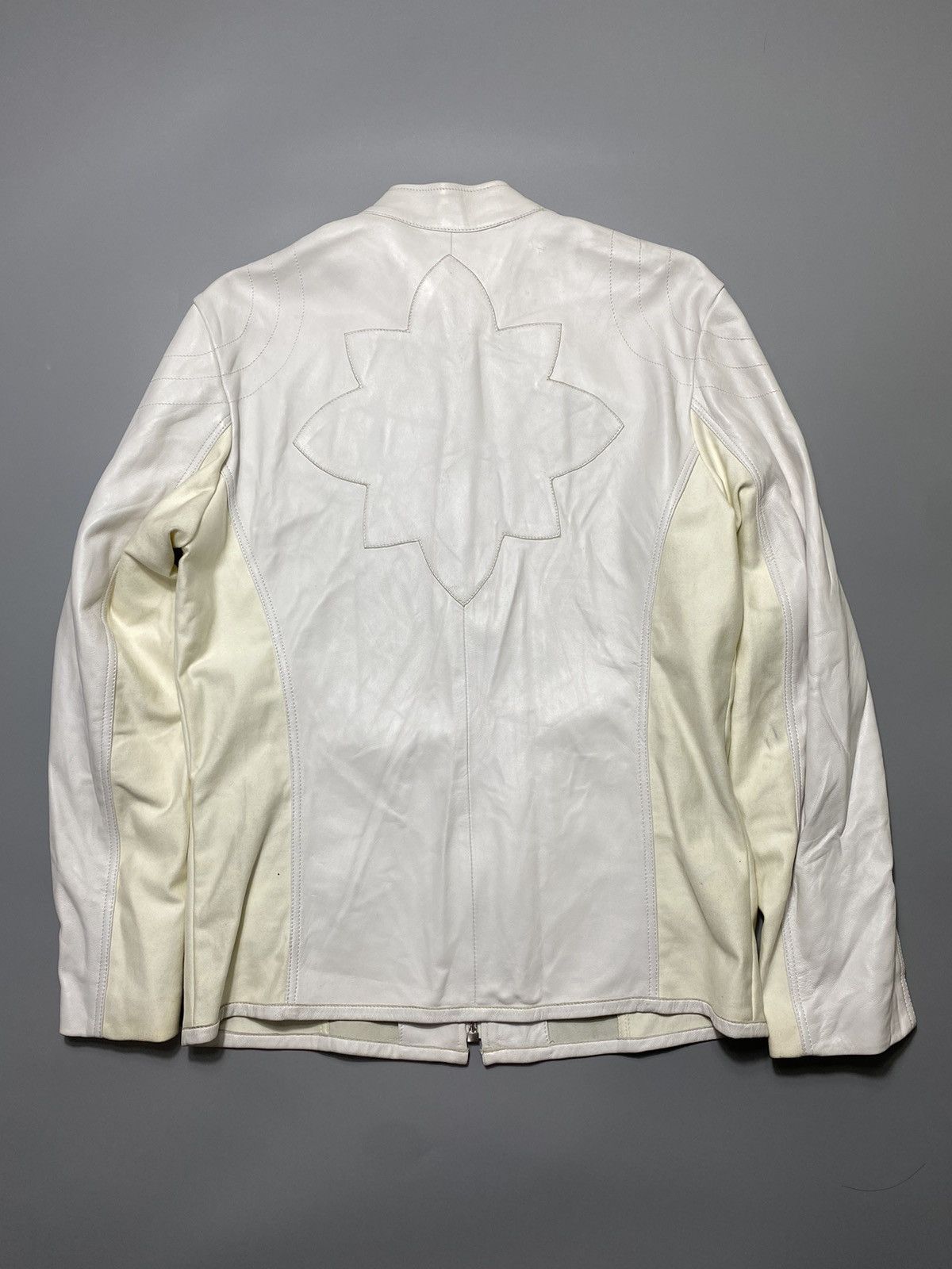 John Richmond 2019 Logo Patch Leather Jacket Size US L / EU 52-54 / 3 - 11 Thumbnail