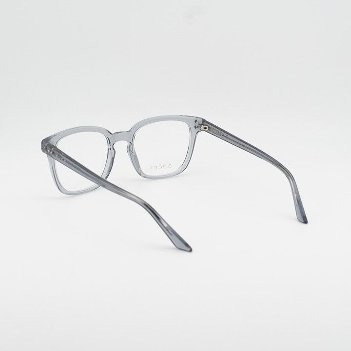 Gucci Gucci GG2132O 011 Eyeglasses Shiny Grey 55mm Square Frame Size ONE SIZE - 10 Thumbnail
