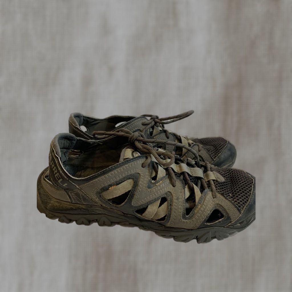 Merrell Merrell Tetrex Crest Wrap Low Top Hiking Sandals Mens 8 Black Sneaker Athletic Water Sports N/A Size US 9 / EU 42 - 1 Thumbnail