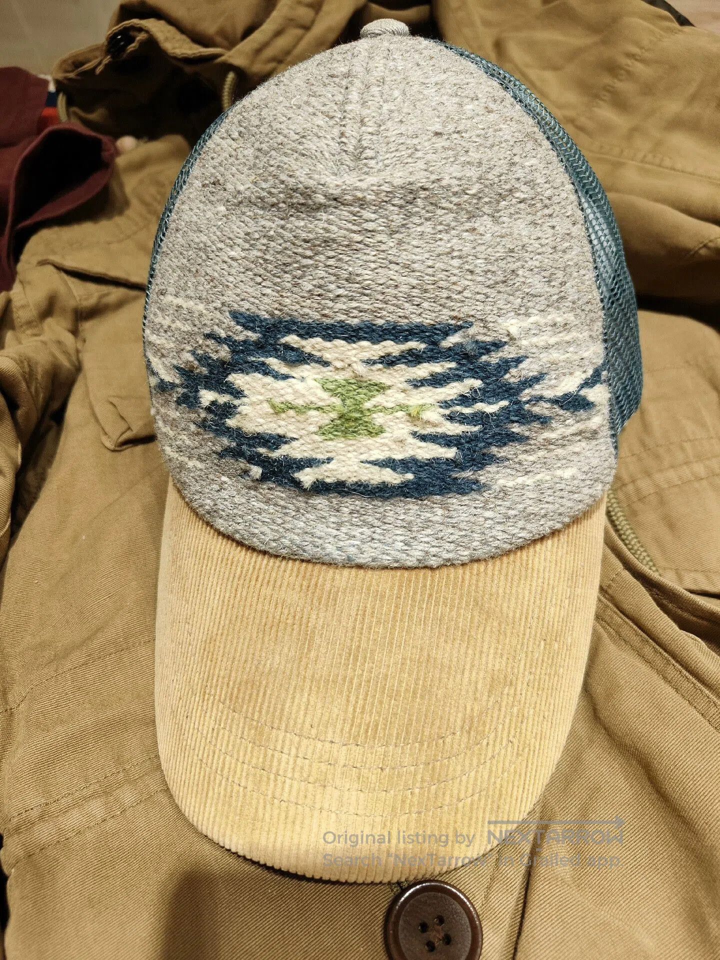 RRL Ralph Lauren RRL Navajo Wool Blanket Trucker Cap. Size ONE SIZE - 1 Thumbnail