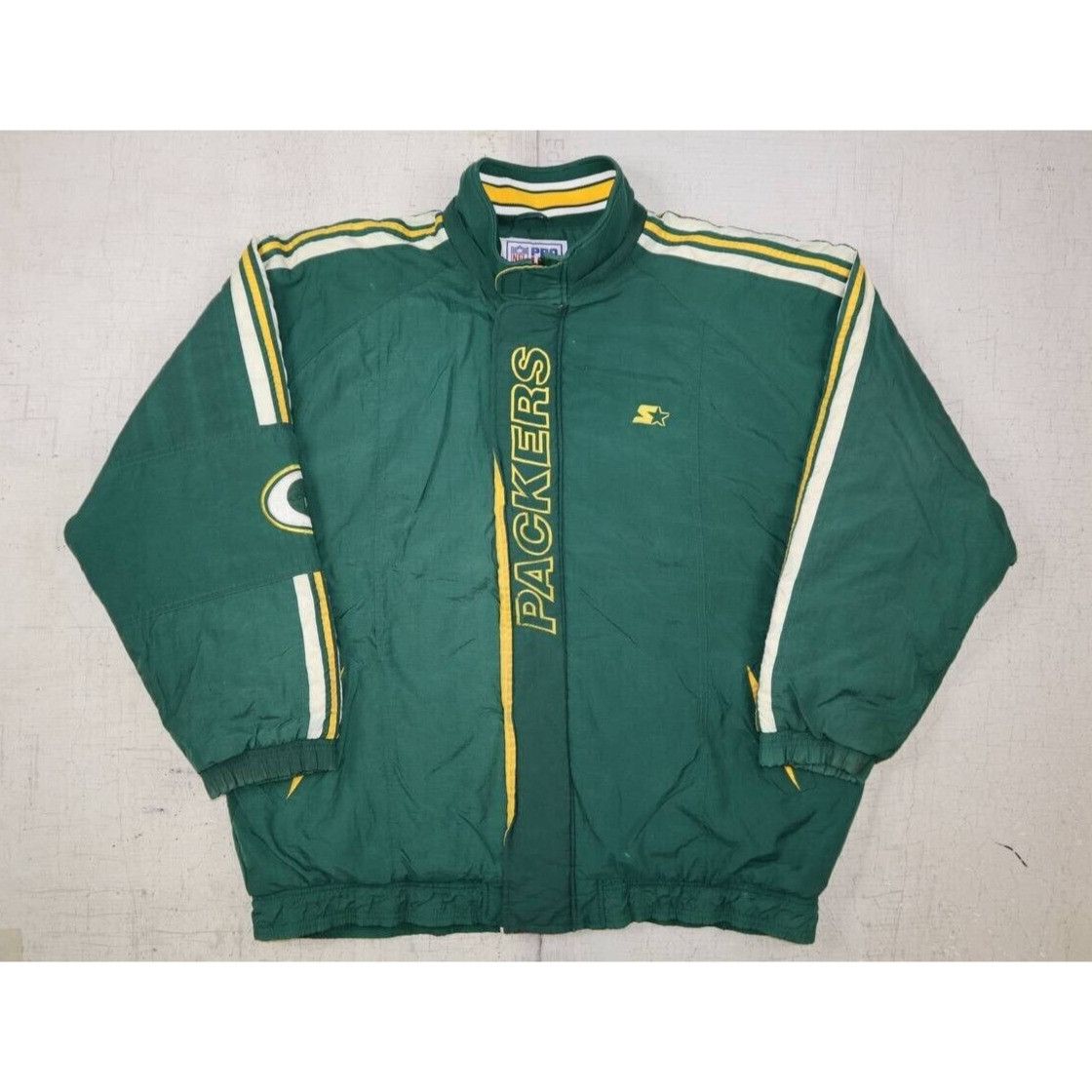 Starter Vintage 90s Green Bay Packers Starter Jacket Proline Sz 2XL Size US XXL / EU 58 / 5 - 4 Thumbnail