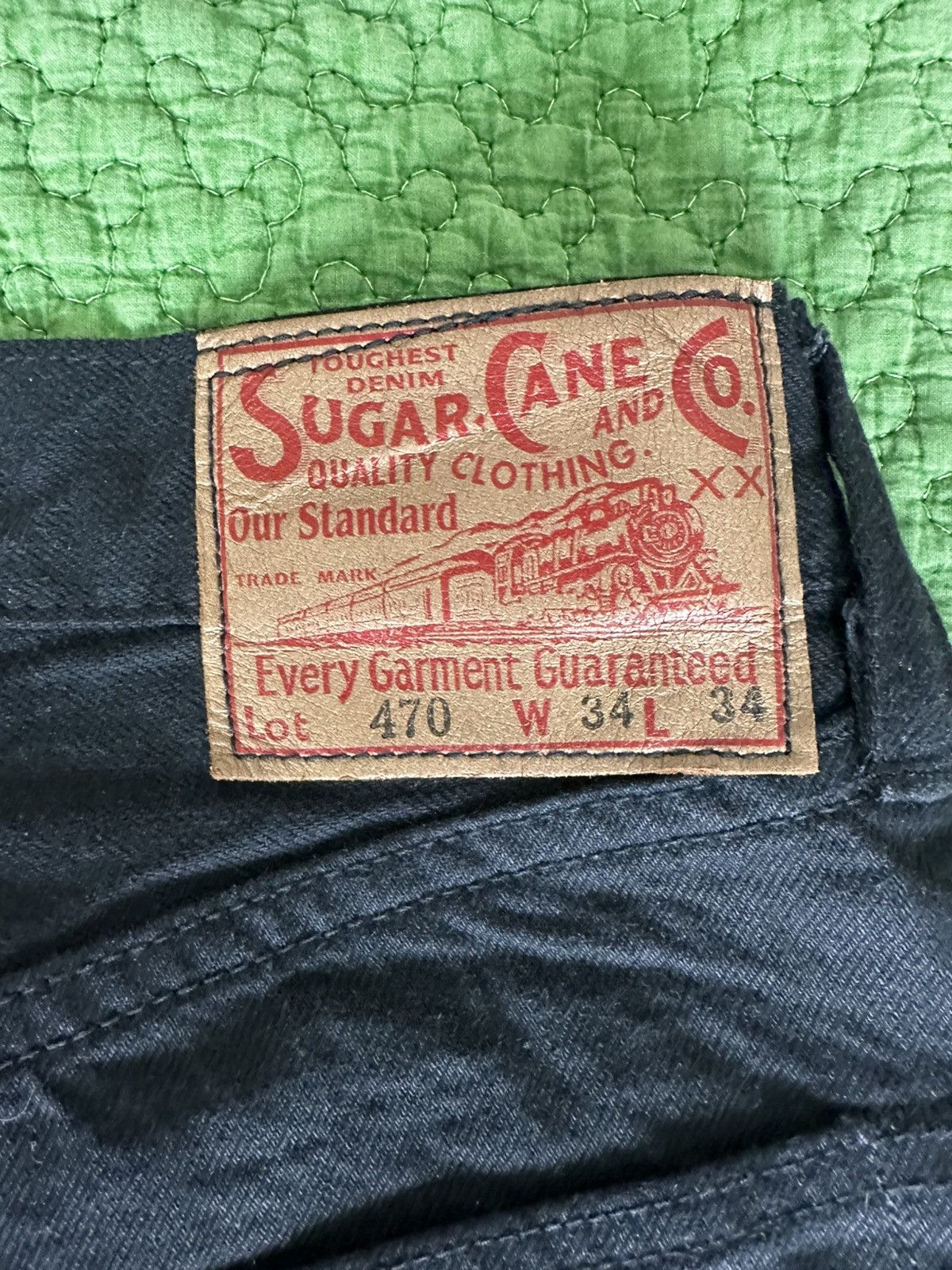 Sugar Cane Sugar Cane Selvedge Black Lot 470 Size US 34 / EU 50 - 5 Thumbnail
