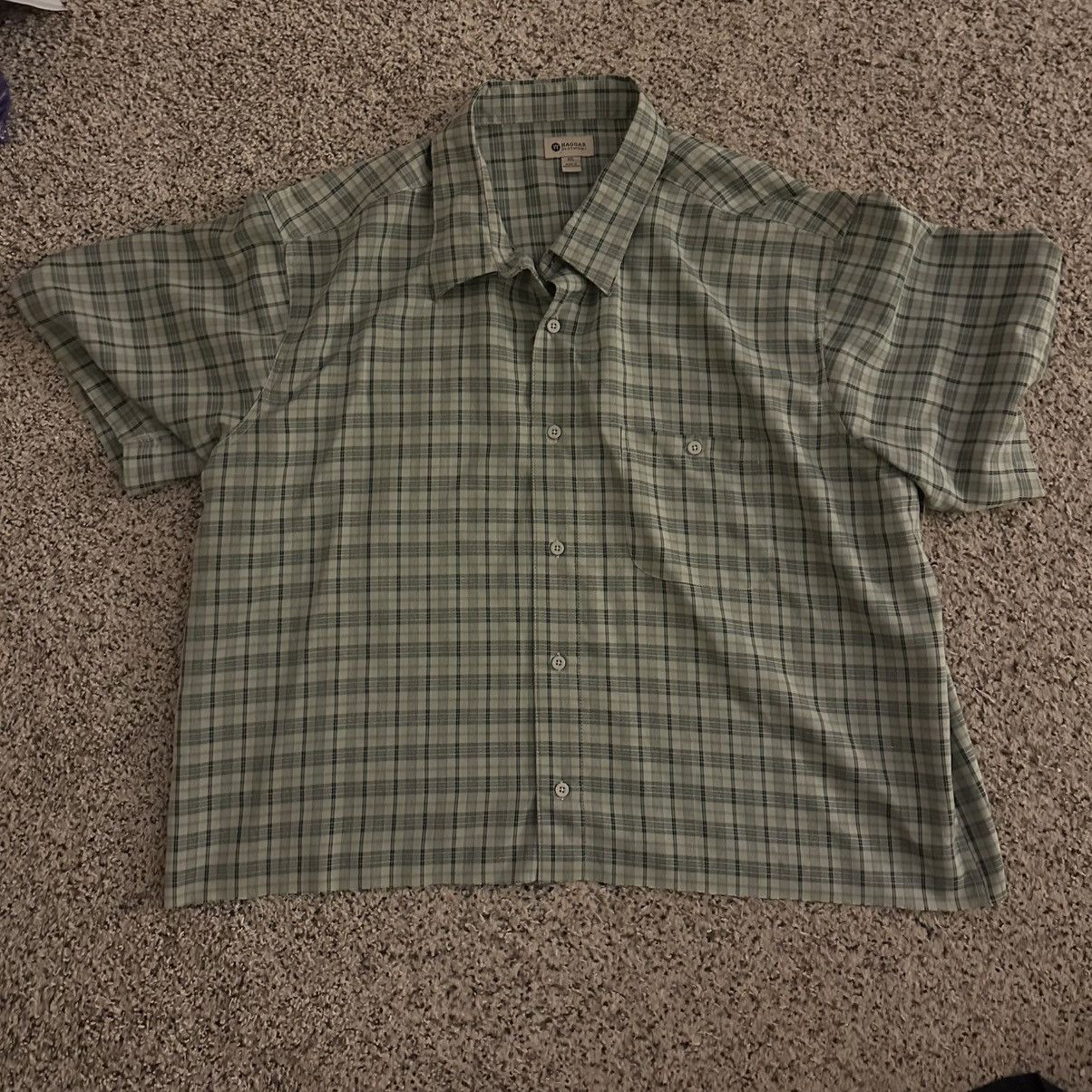 Haggar Haggar Green Plaid Tee Size US L / EU 52-54 / 3 - 2 Thumbnail